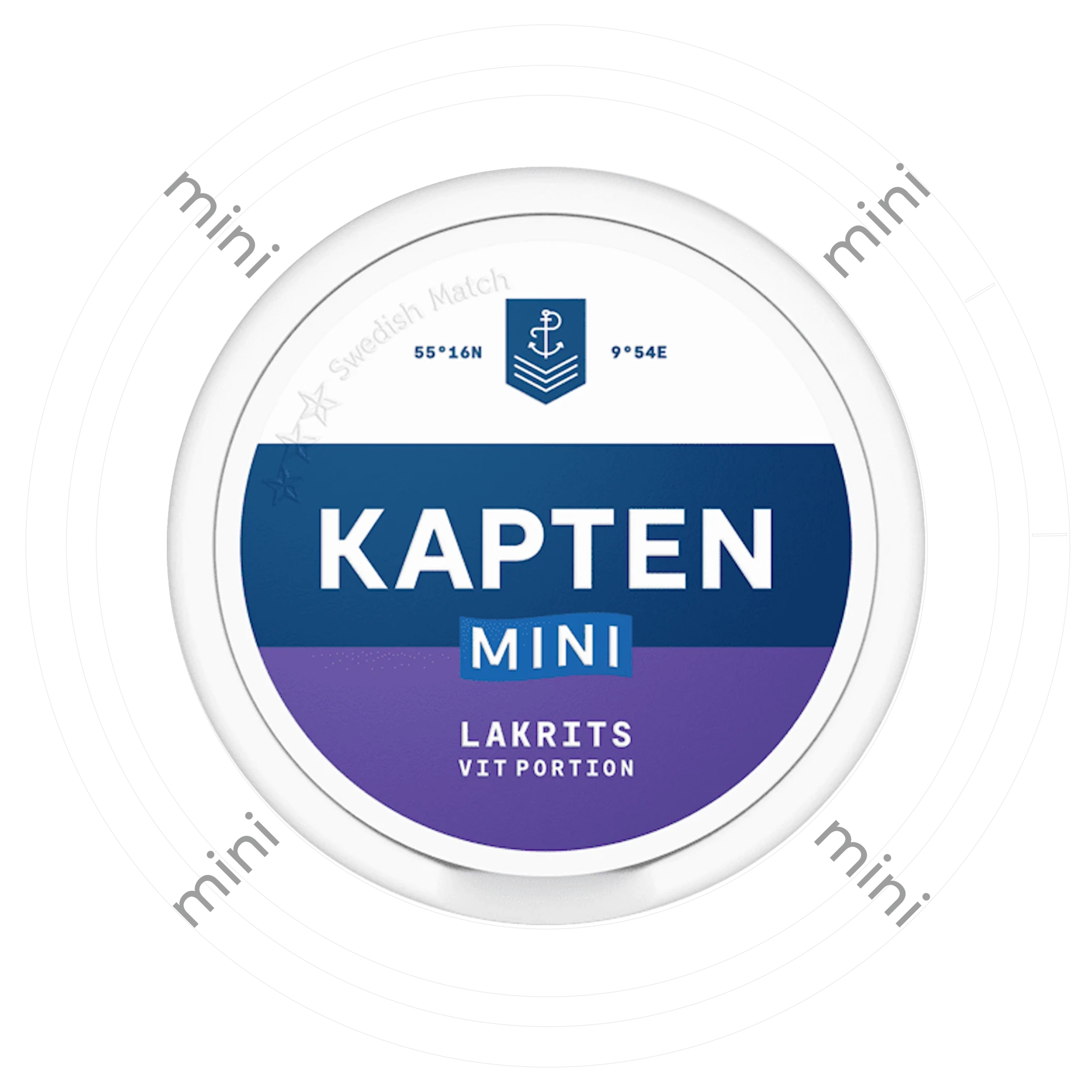 Kapten Mini Lakrits Vit Portion