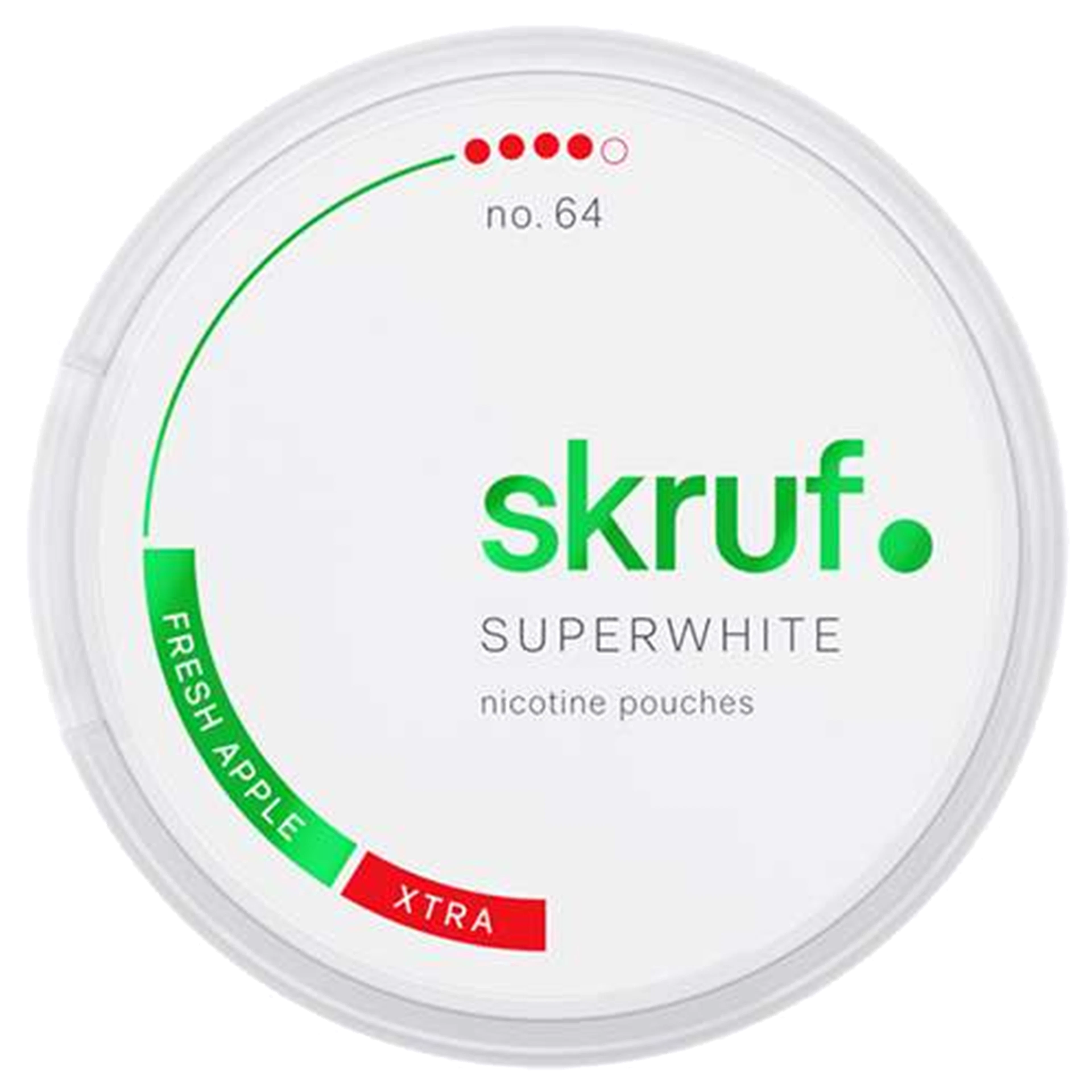 skruf SUPERWHITE no 64 Fresh Apple Extra Strong
