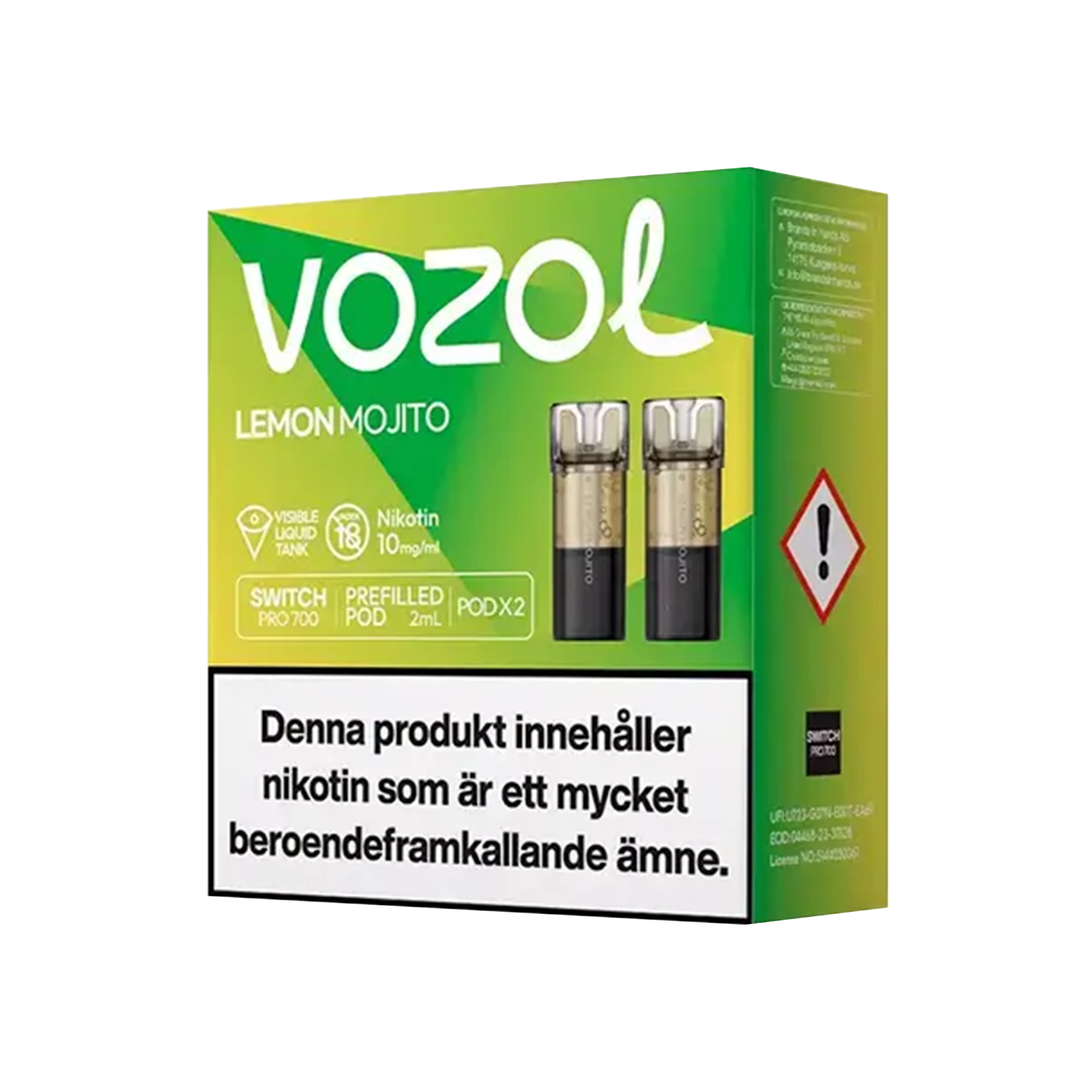 Vozol Lemon Mojito 10mg Pod 2-pack