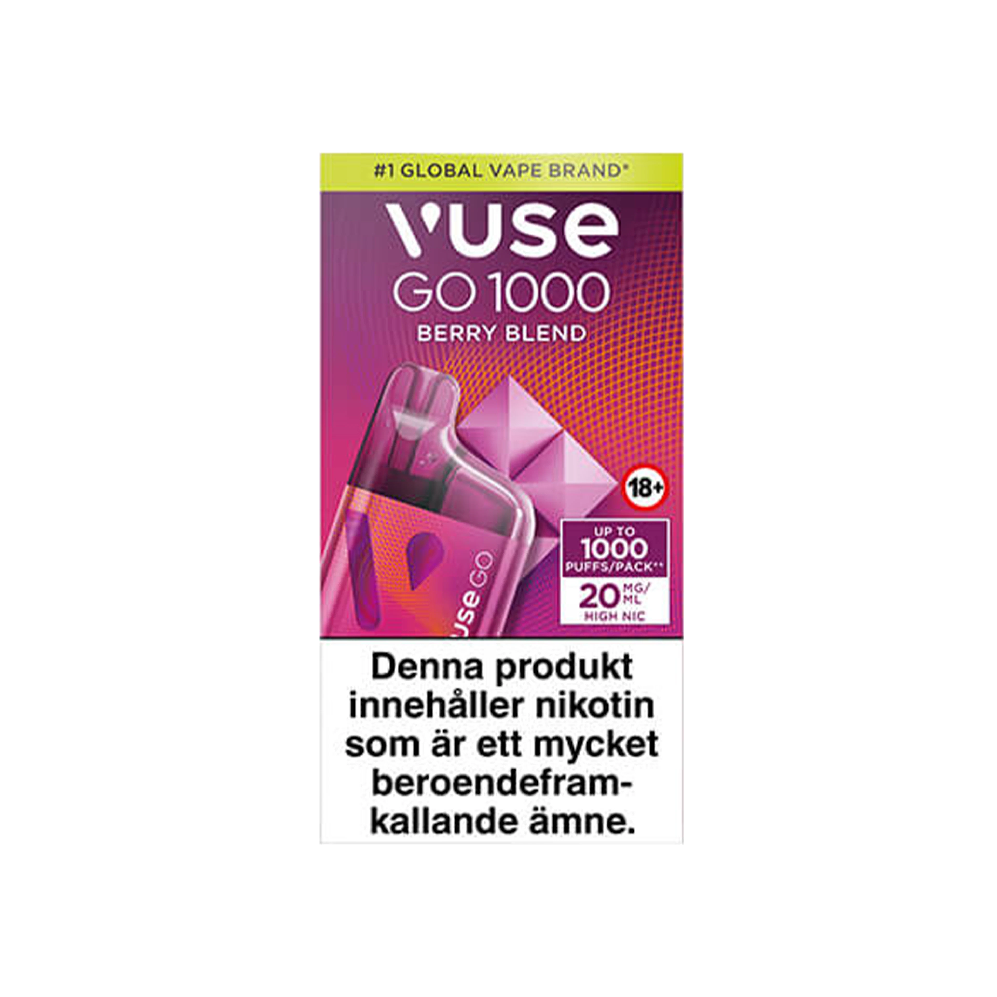 Vuse Go Box 1000 Berry Blend 20 mg