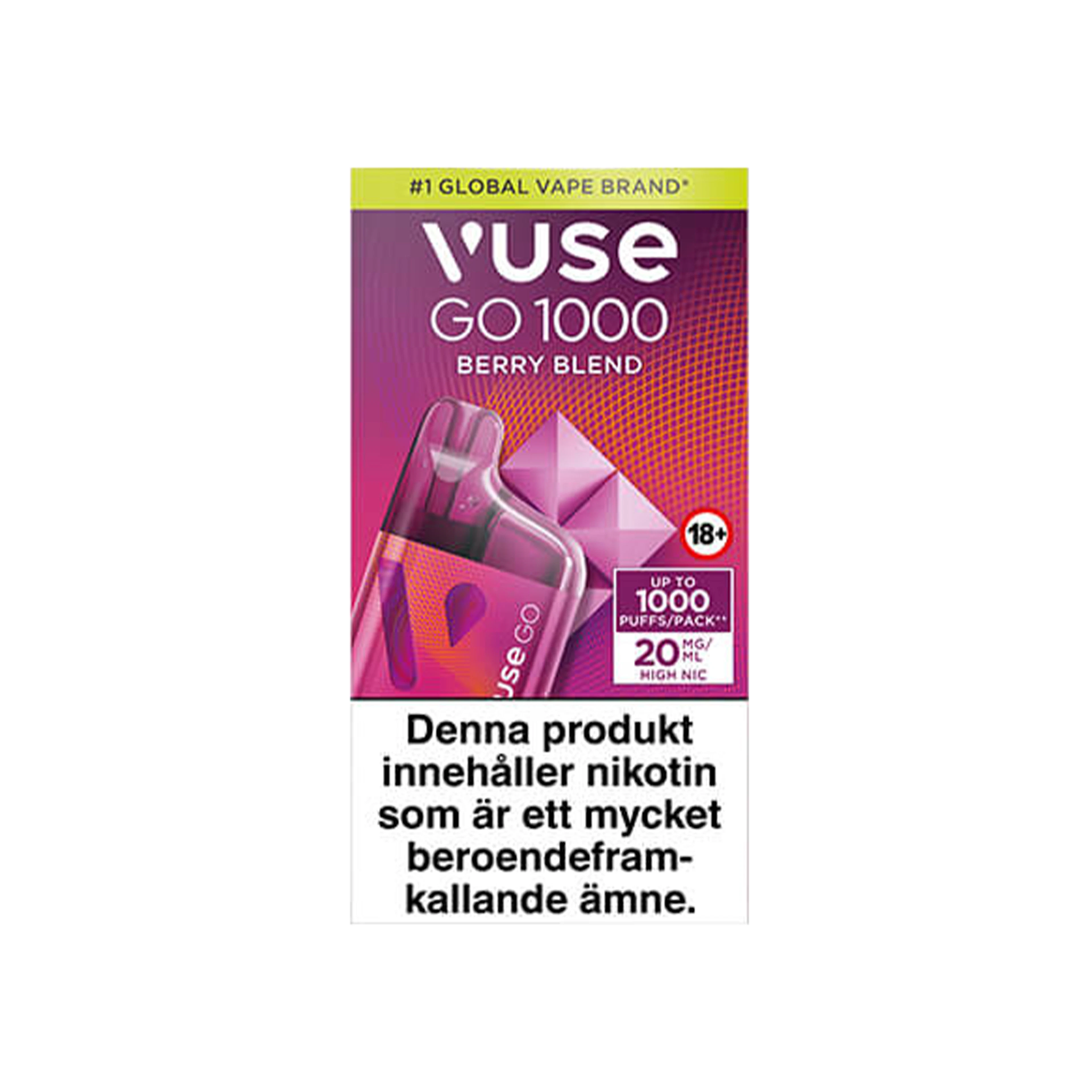 Vuse Go Box 1000 Berry Blend 20 mg