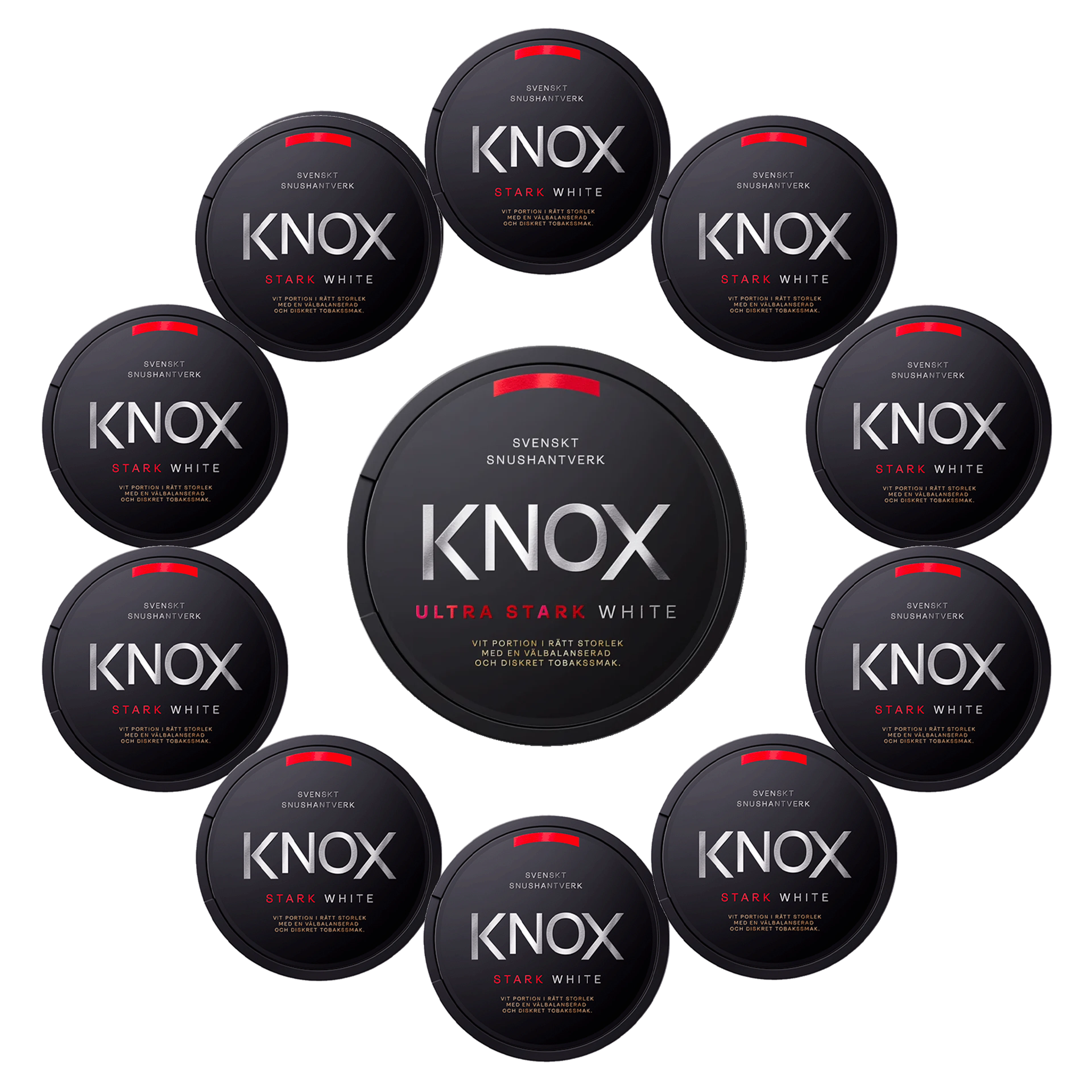 Knox Stark Vit Portion+Knox Ultra Stark White 11-p