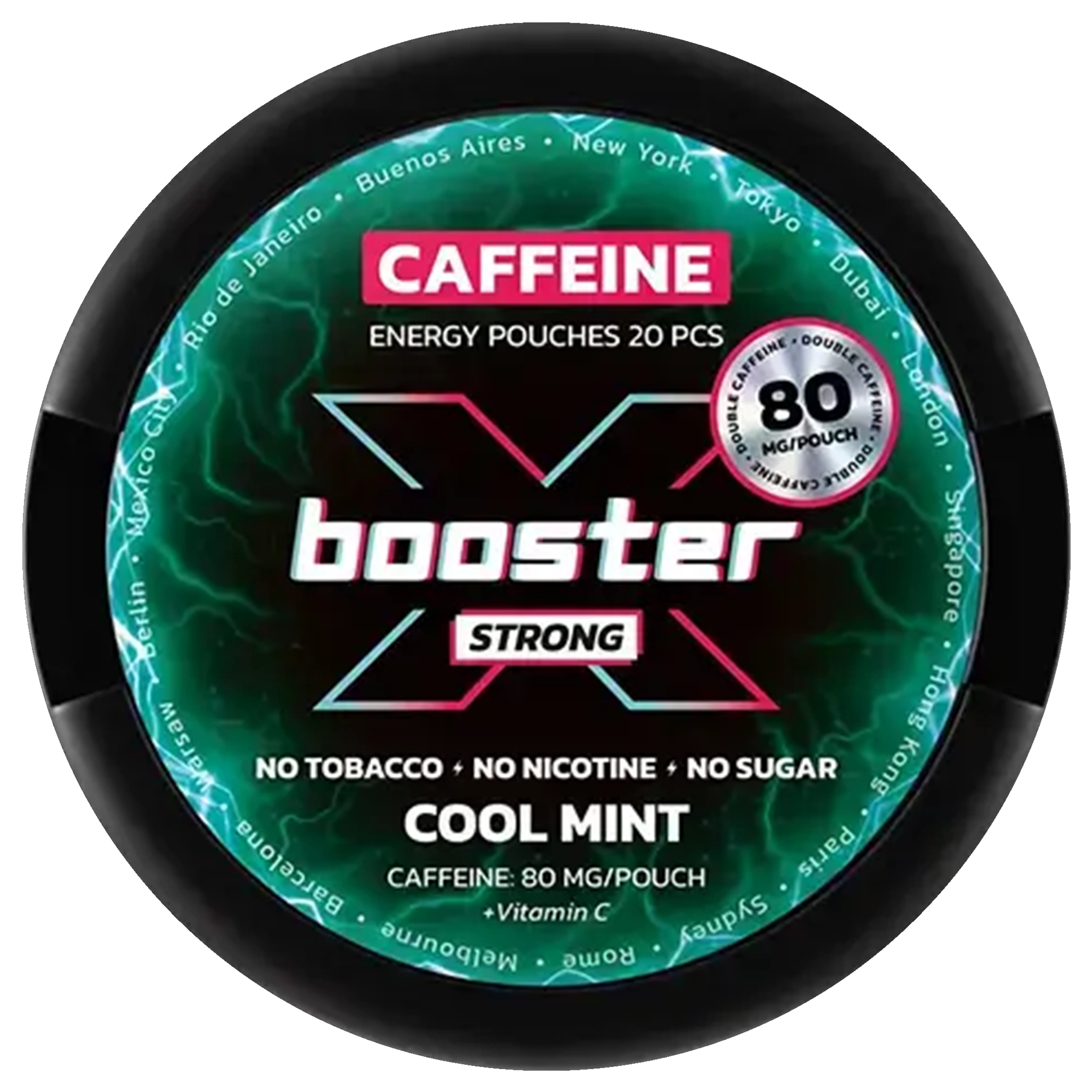 X-Booster Cool Mint Strong Slim Koffein Snus