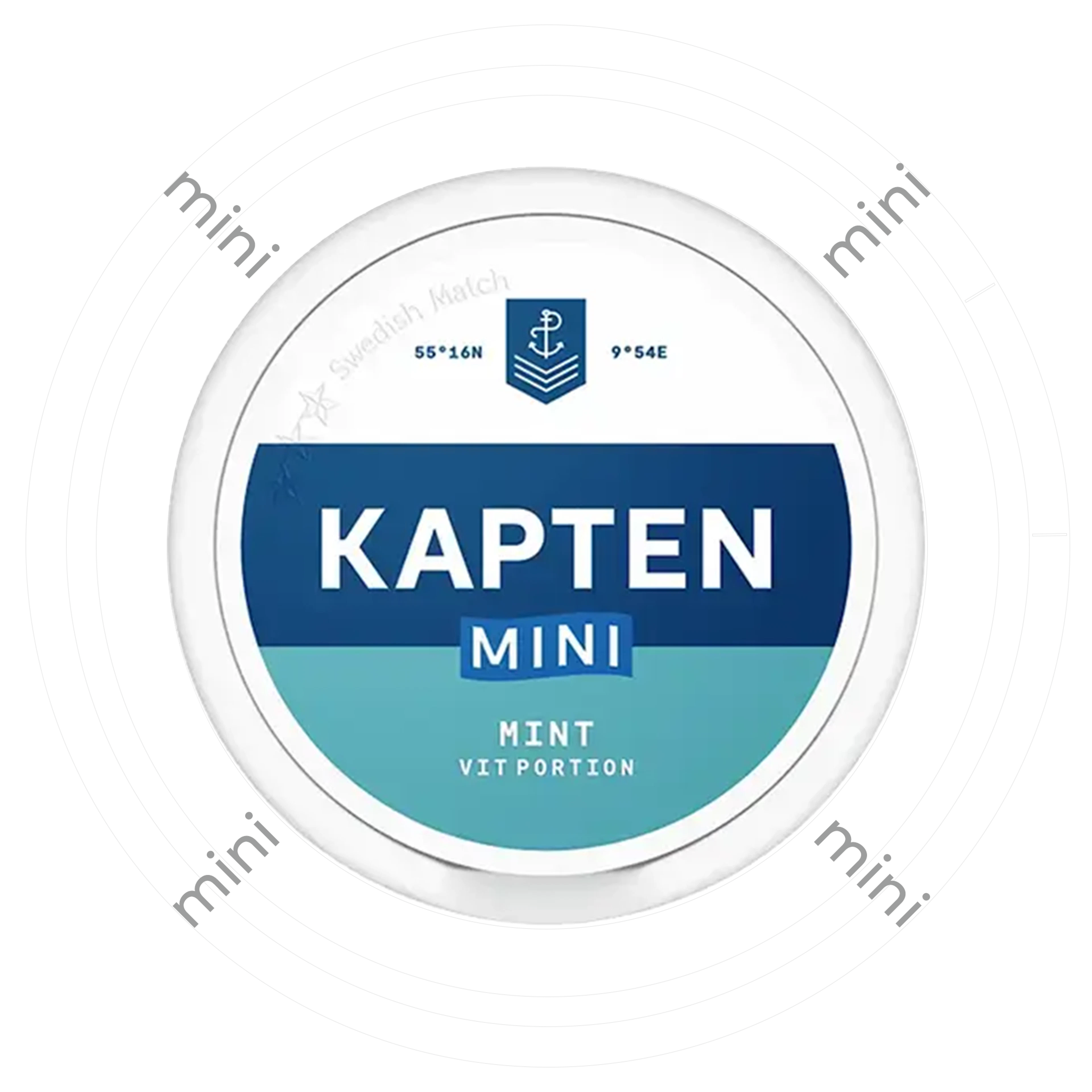 Kapten Mini Mint Vit Portion