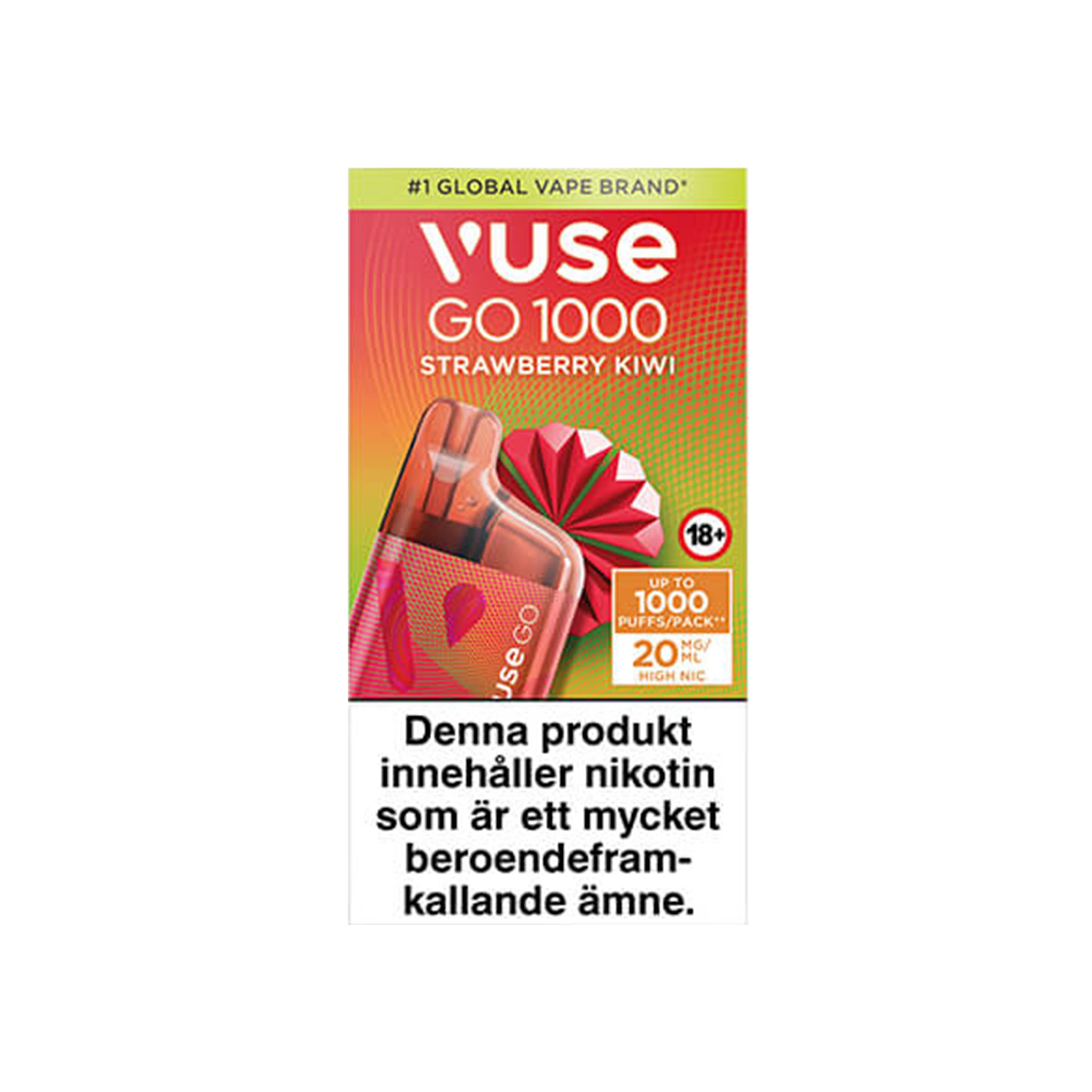 Vuse Go Box 1000 Strawberry Kiwi 20 mg