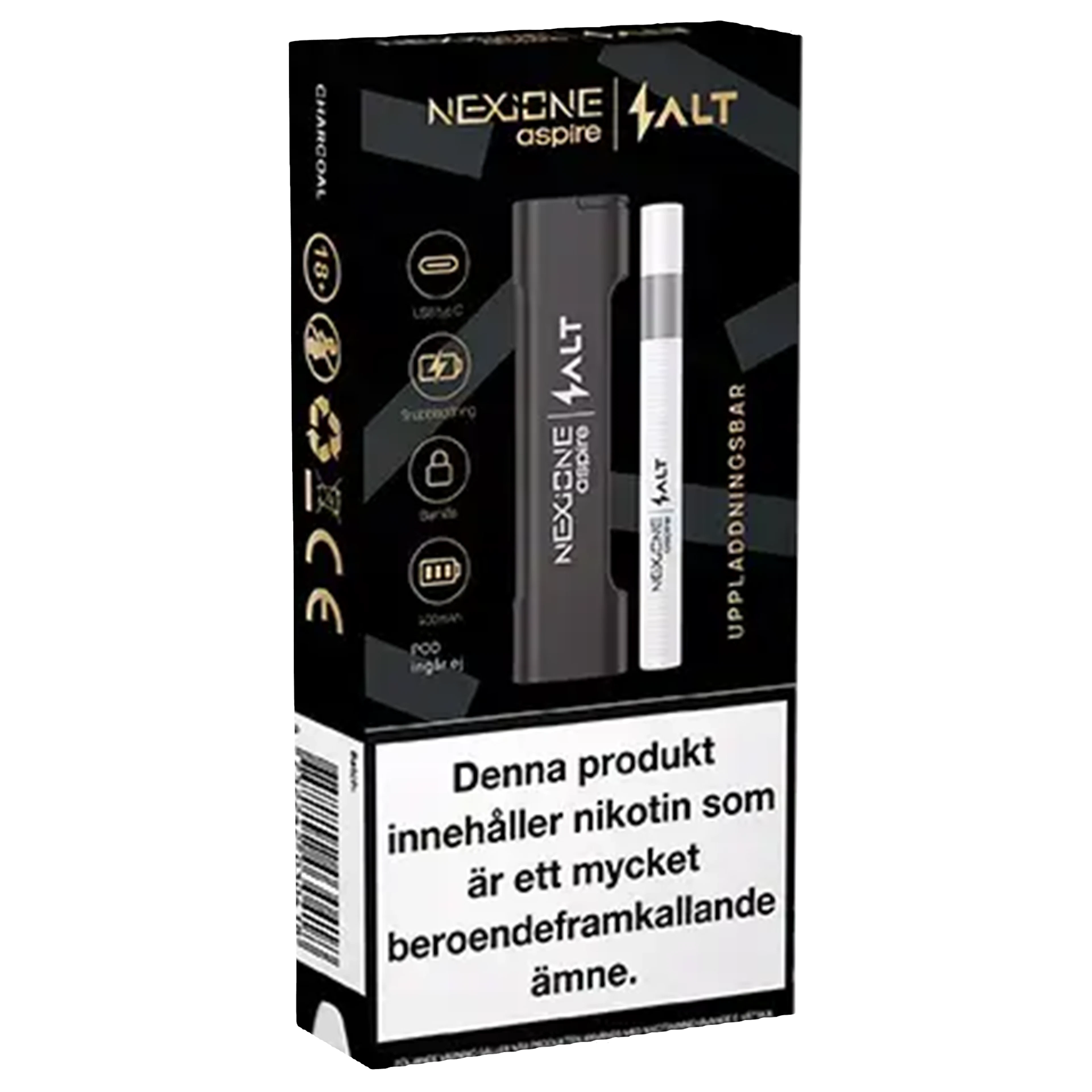 Nexione Aspire Salt Device Charcoal Black