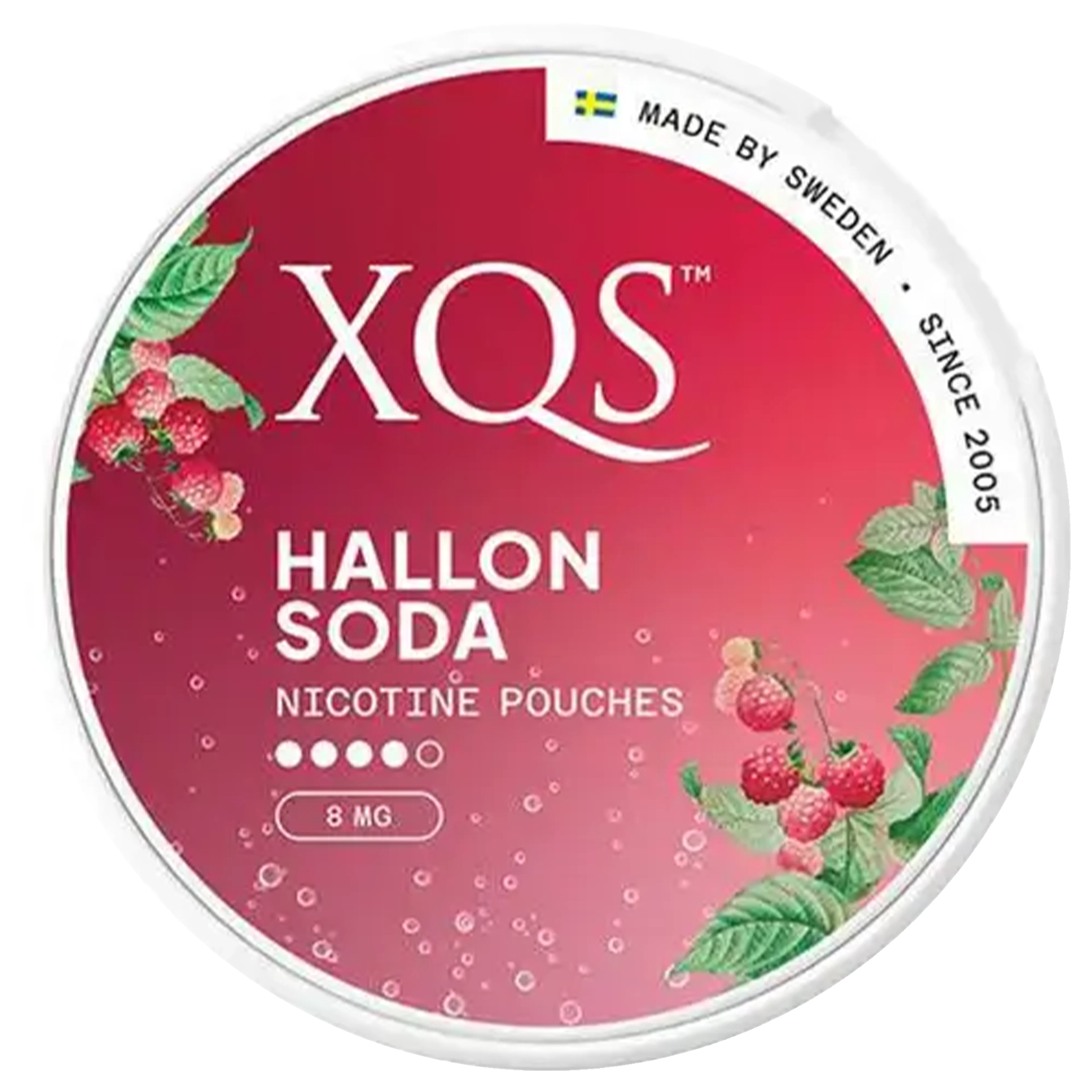 XQS Hallonsoda 8 mg 4