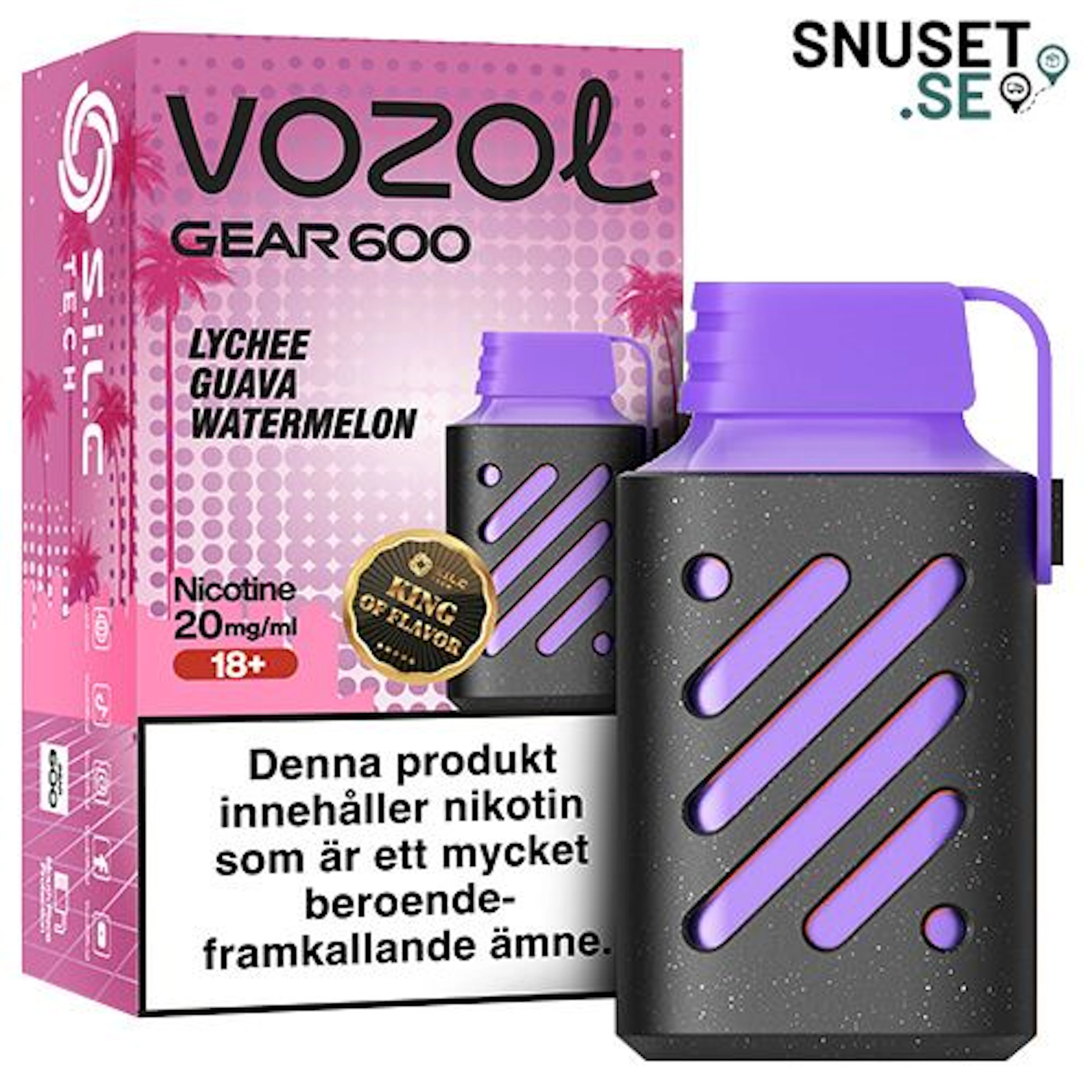 Vozol Gear 600 Lychee Guava Watermelon 20 mg