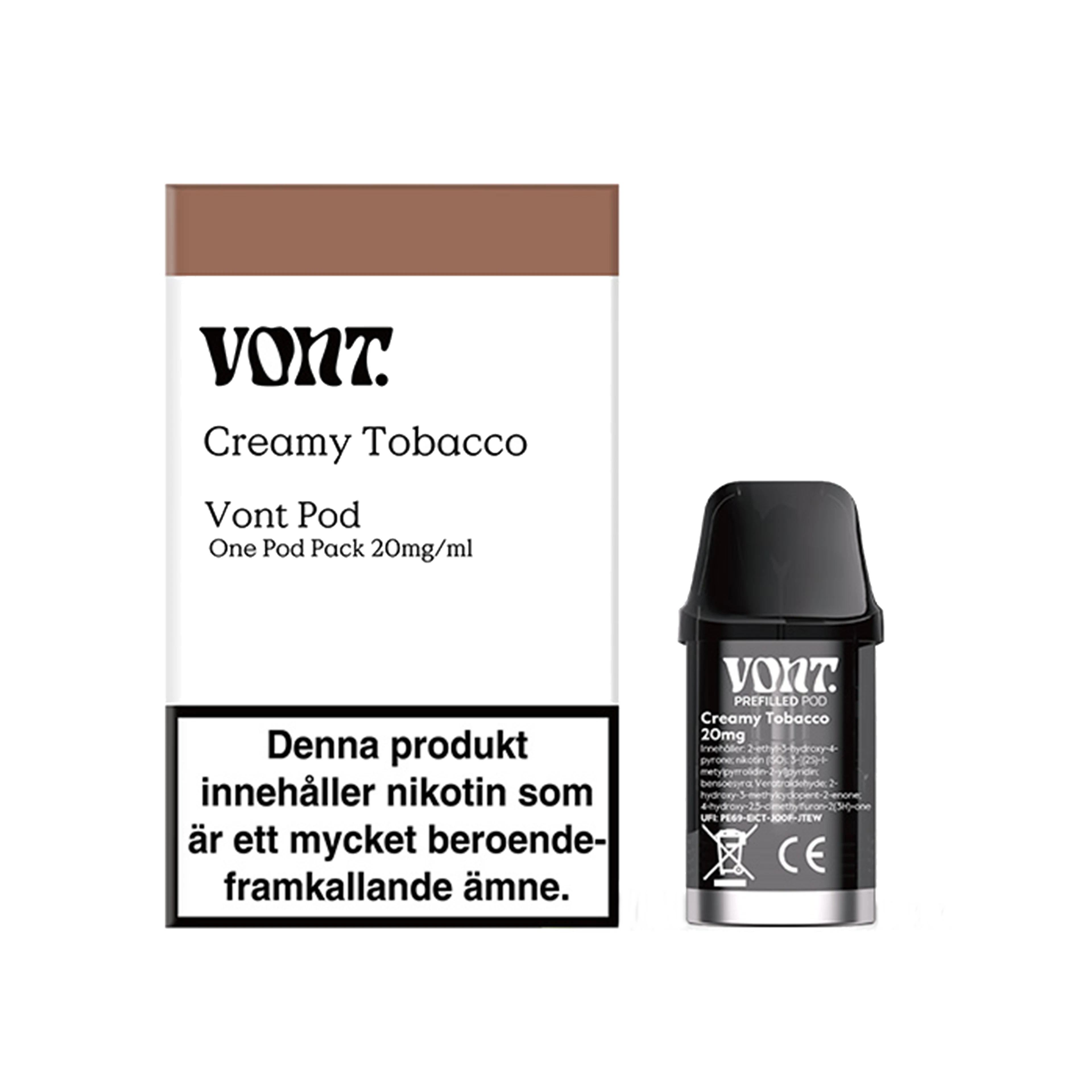 Vont 1-Pod Pack Creamy Tobacco 1000 20mg