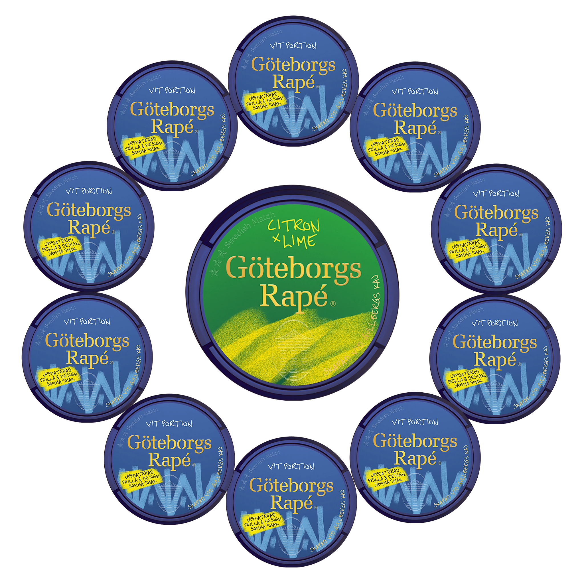 Göteborgs Rapé Göteborgs Rapé white portion+citron mixpack - snus