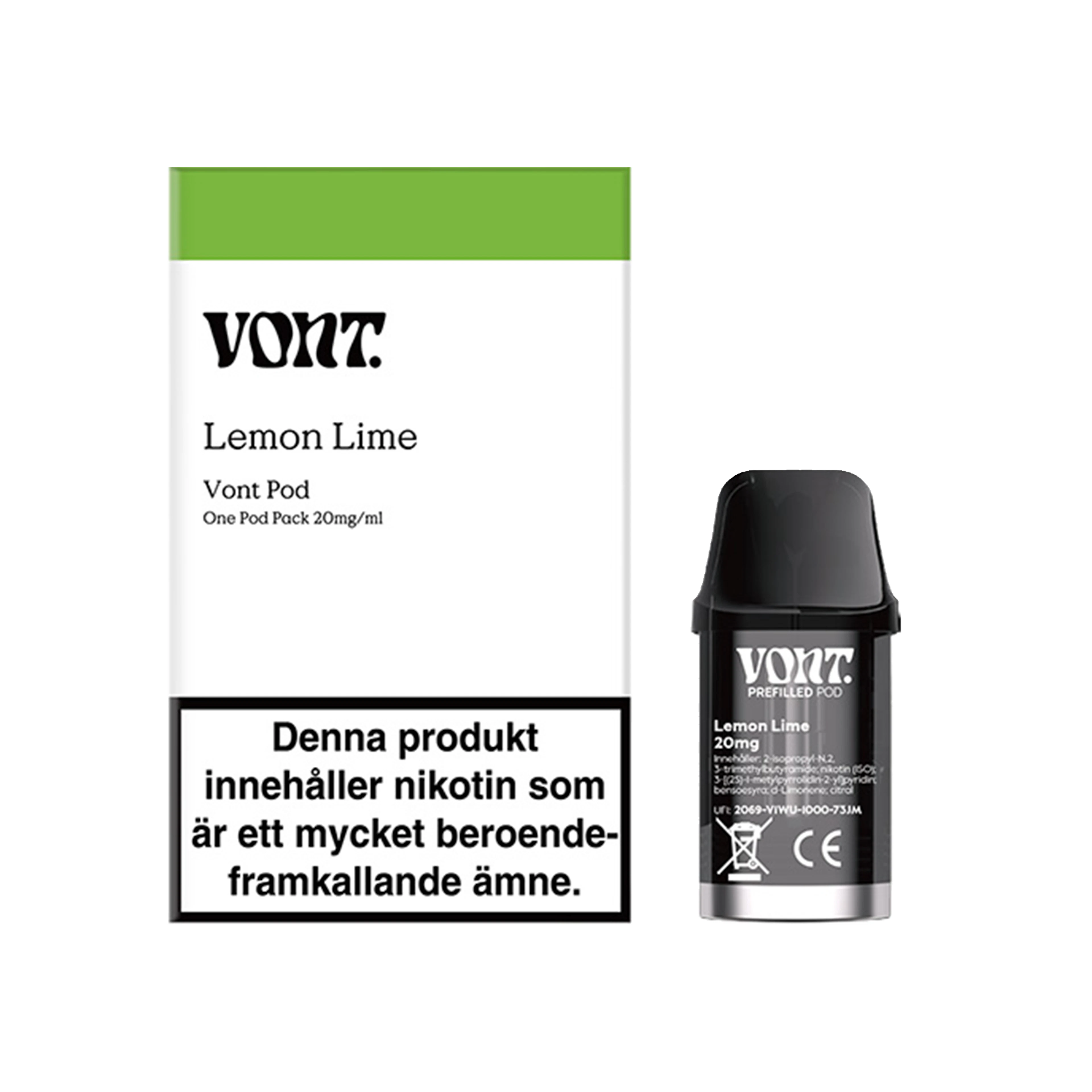 Vont Pod Lemon Lime 1000 20mg