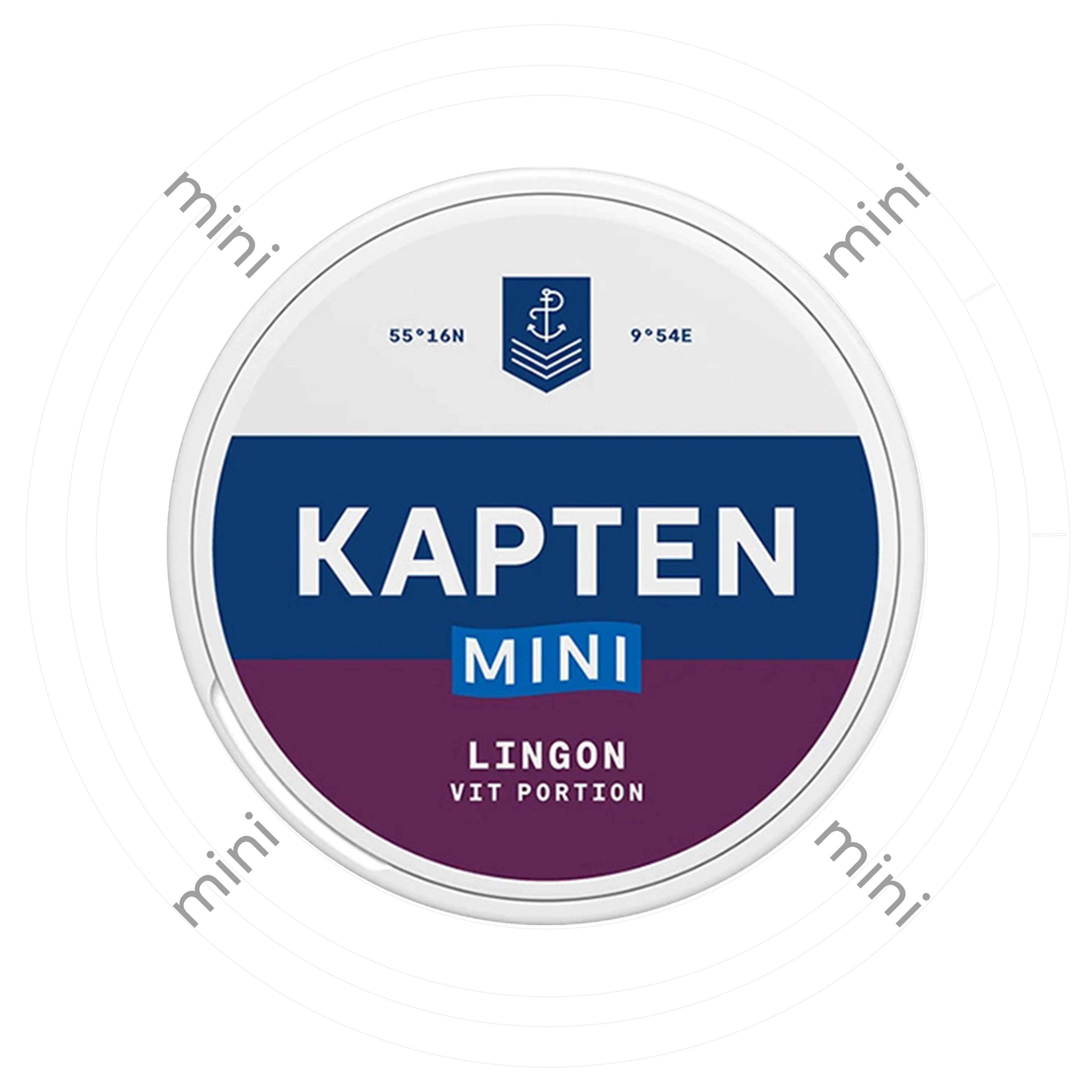 Kapten Mini Lingon Vit Portion