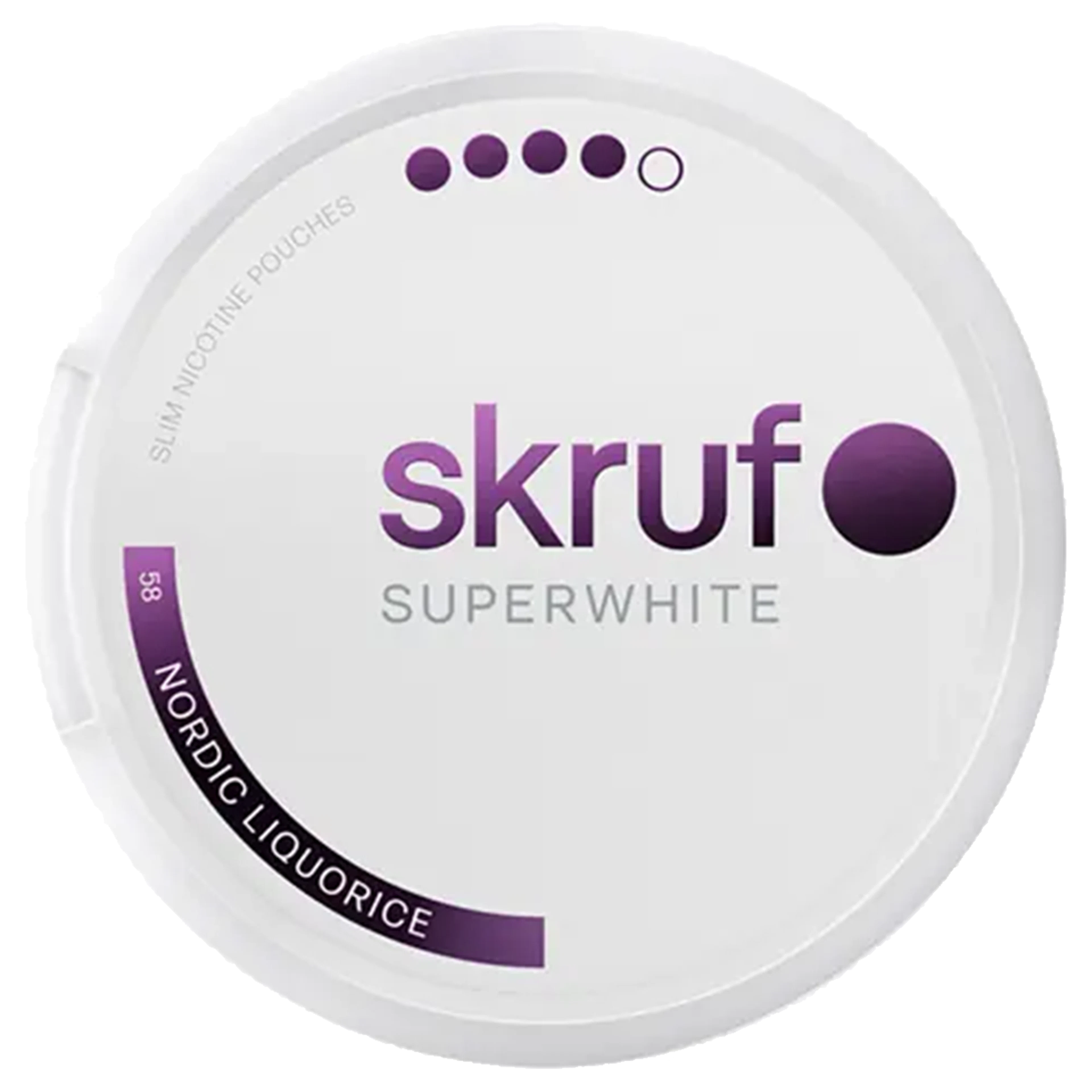 Skruf Super White No. 58 Nordic Liquorice #4 Stark