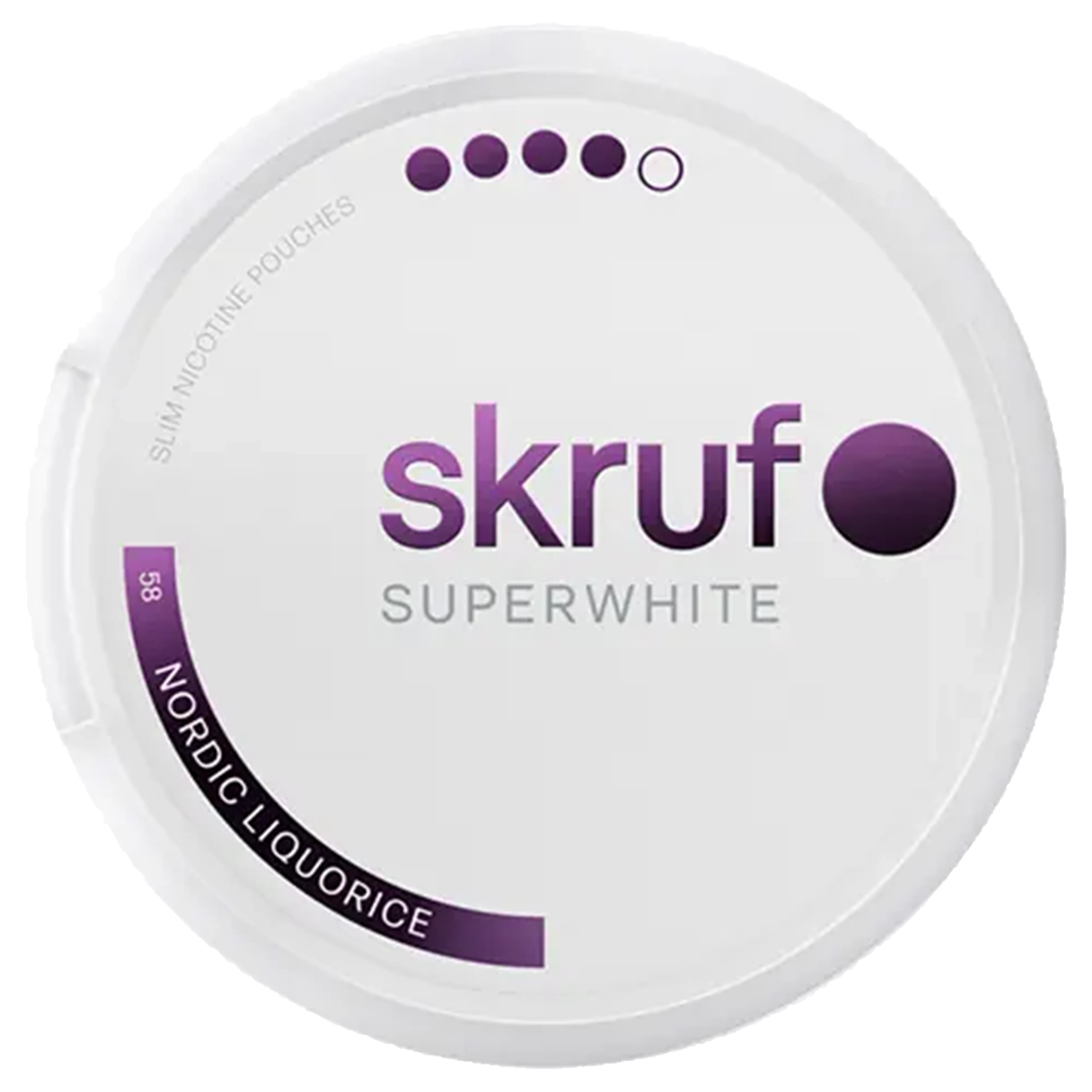 Skruf Super White No. 58 Nordic Liquorice #4 Stark