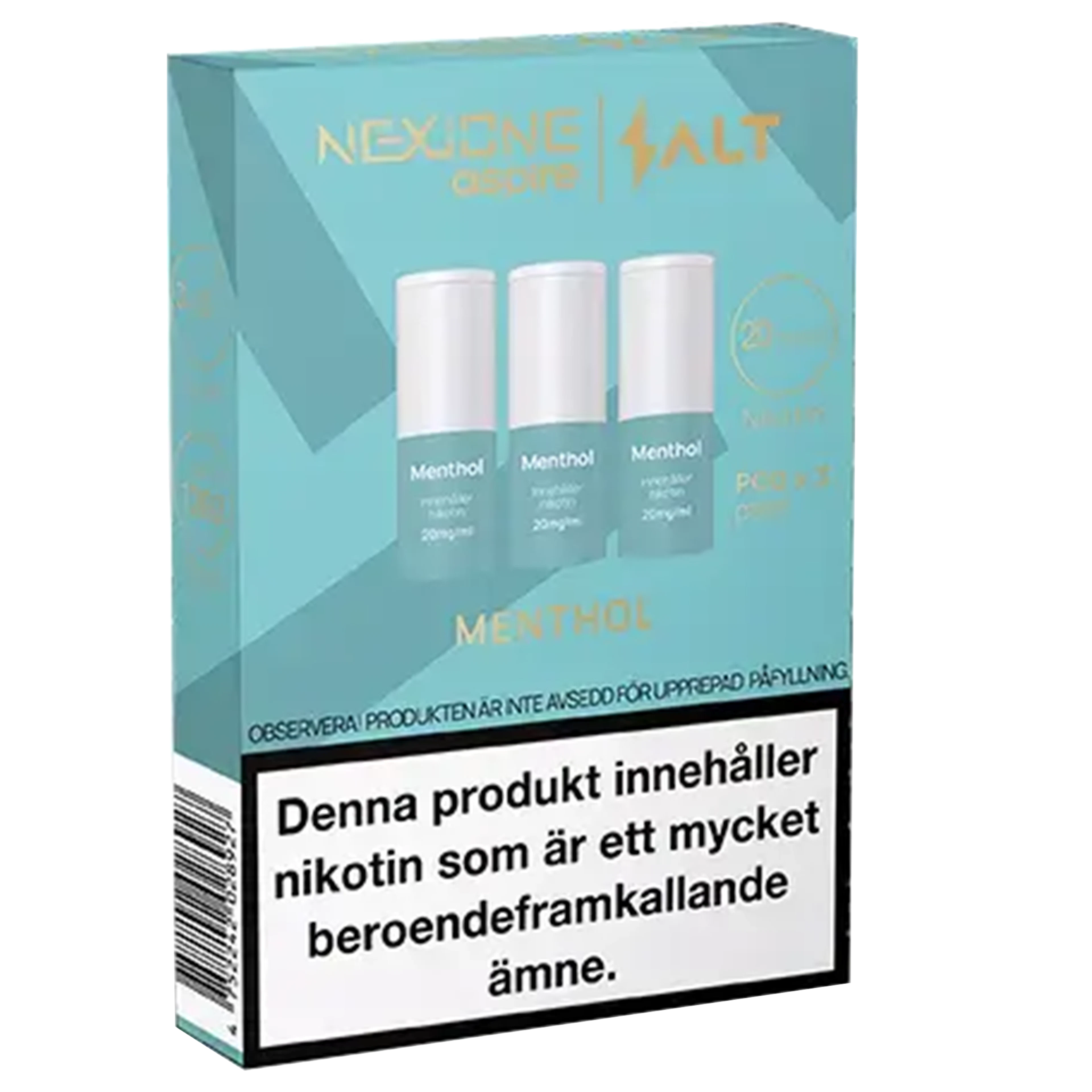 Nexione Aspire Salt Menthol 20mg Pod 3-pack
