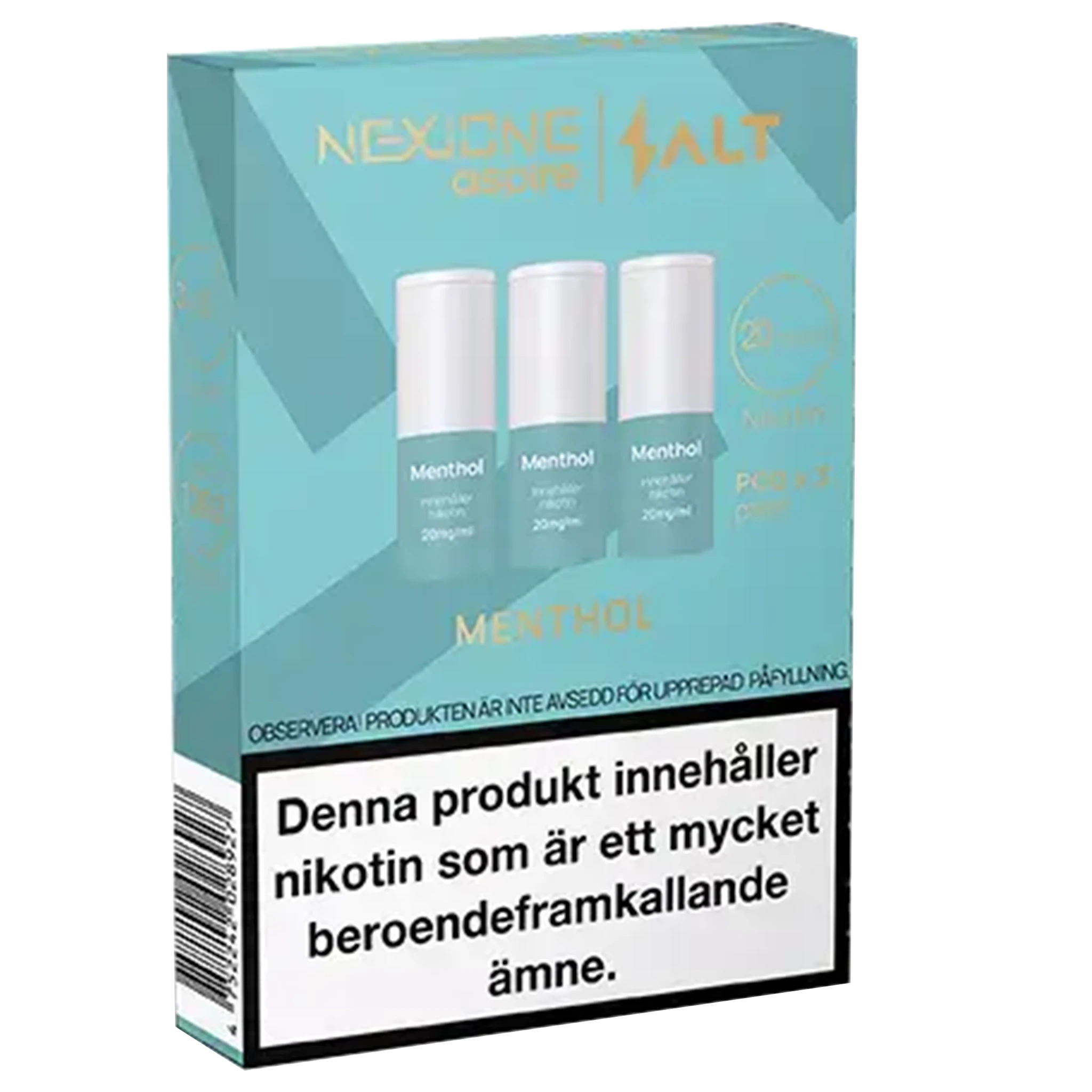 Nexione Aspire Salt Menthol 20mg Pod 3-pack