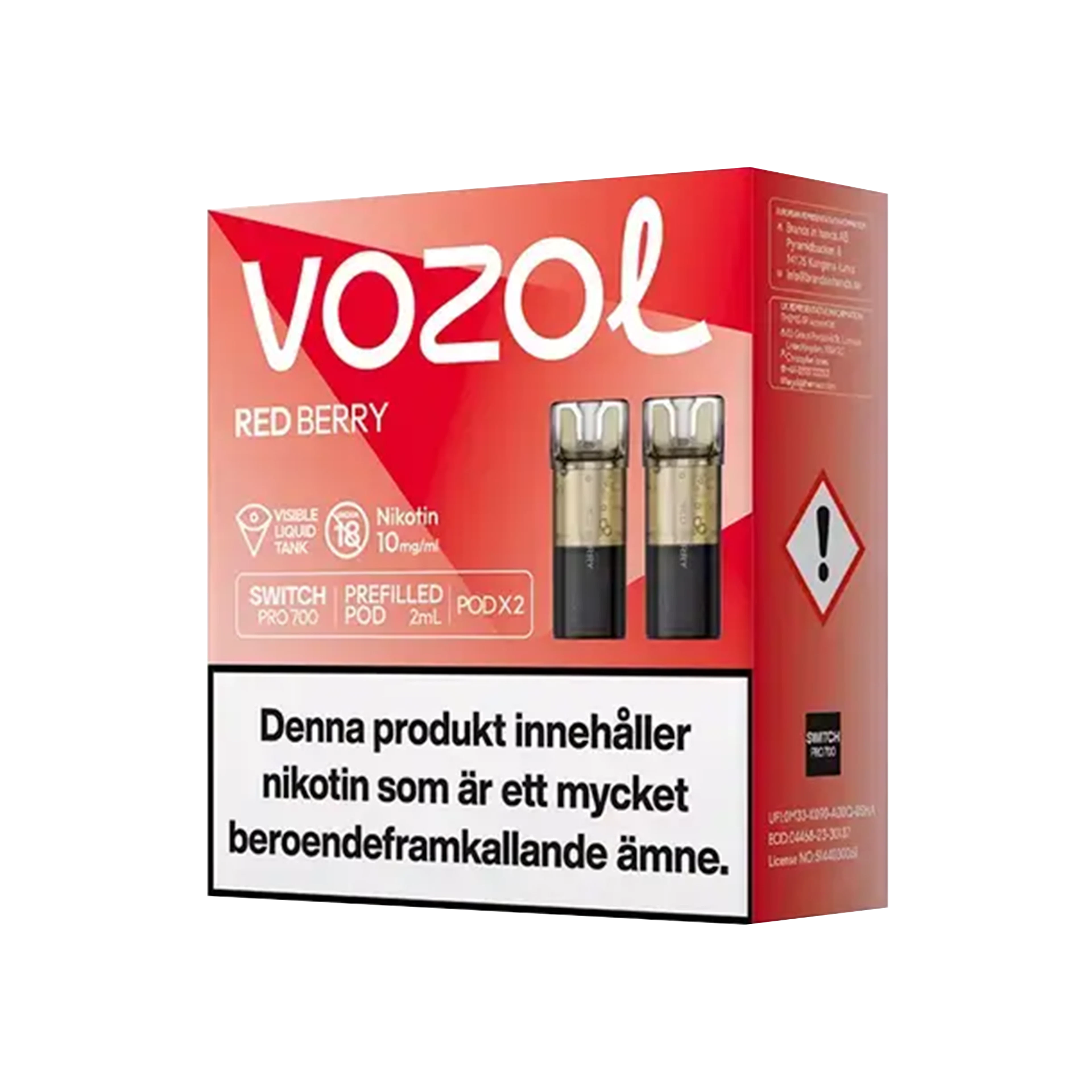 Vozol Red Berry 10mg Pod 2-pack