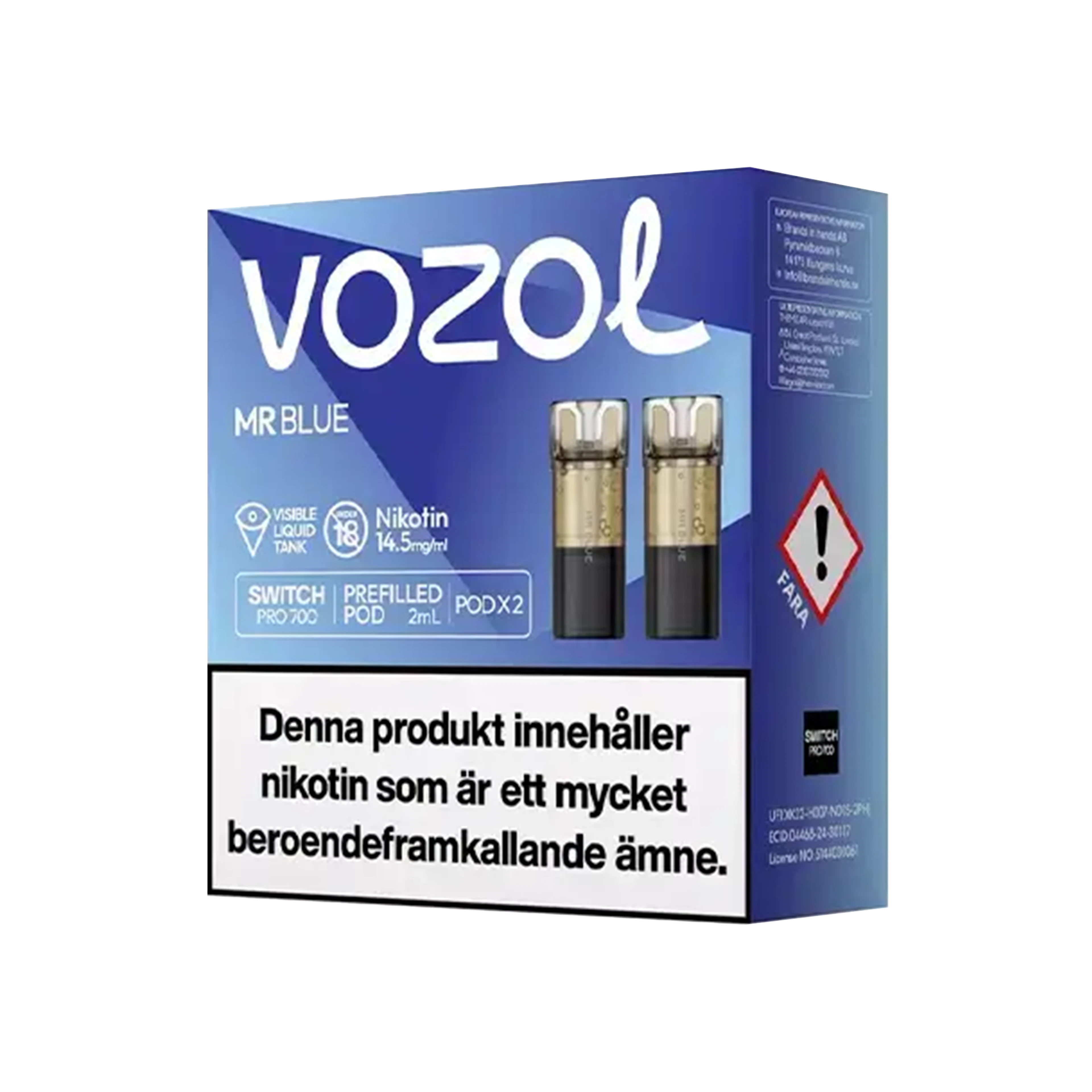 Vozol Mr Blue 14,5mg Pod 2-pack