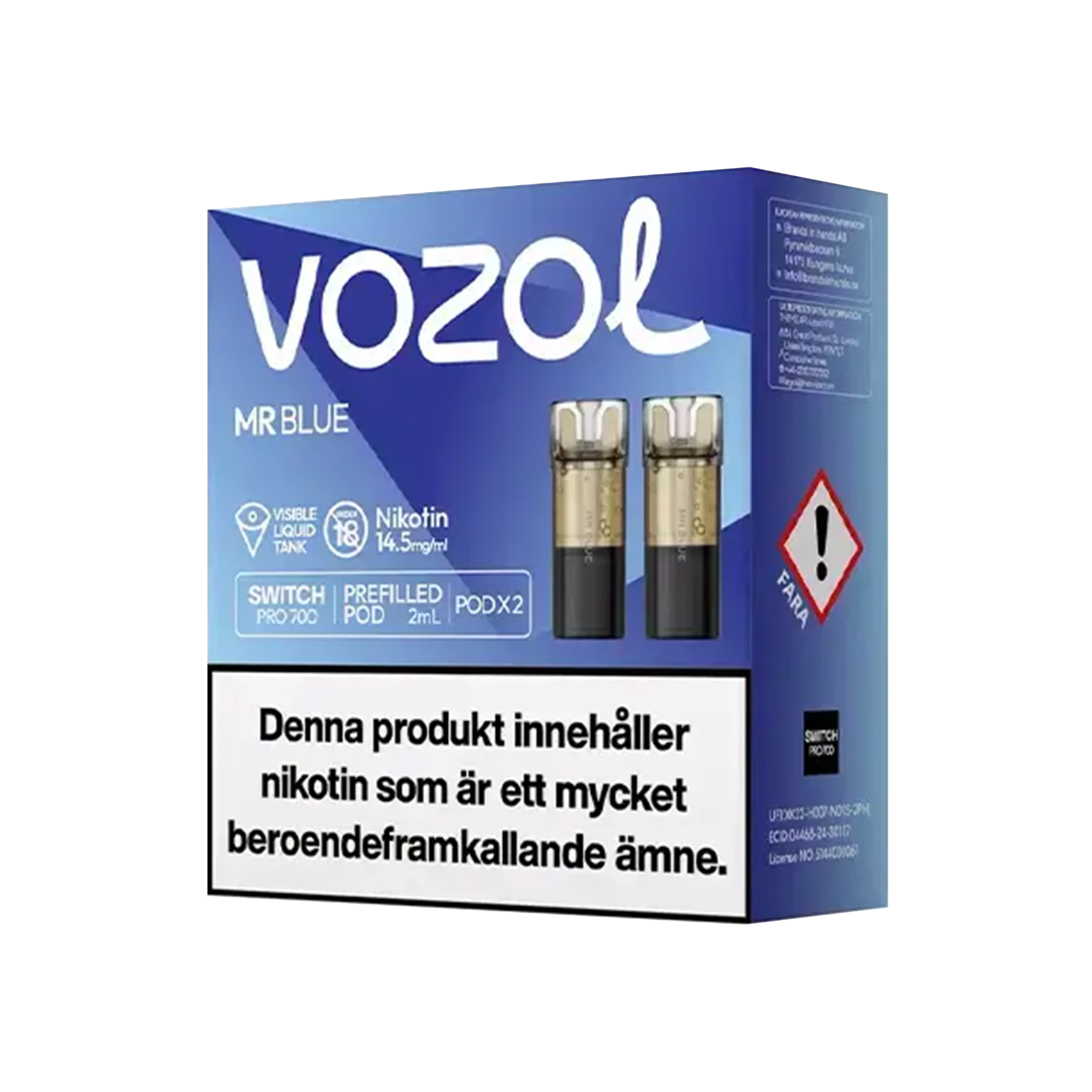 Vozol Mr Blue 14,5mg Pod 2-pack