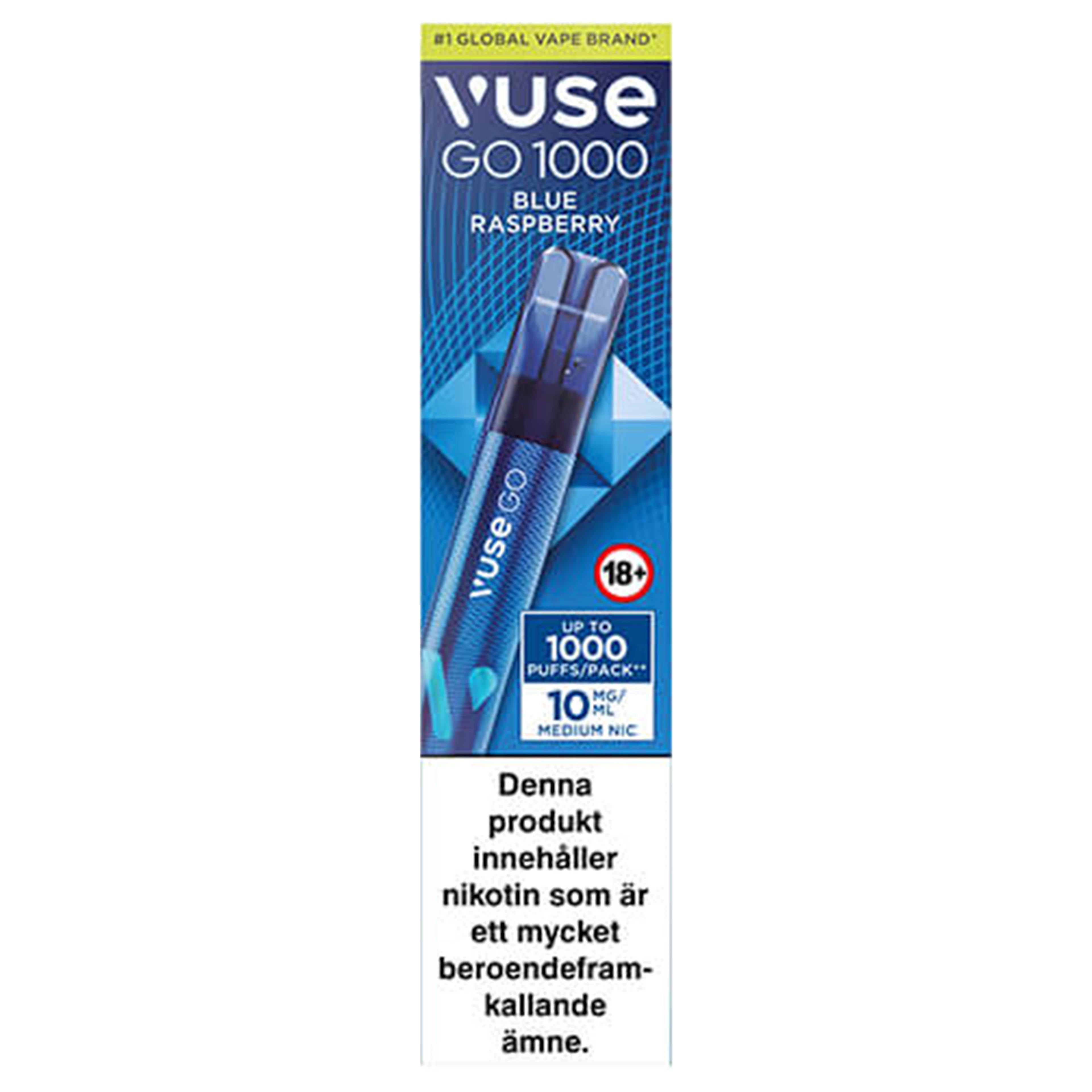 Vuse Go Blue Raspberry 1000 10 mg