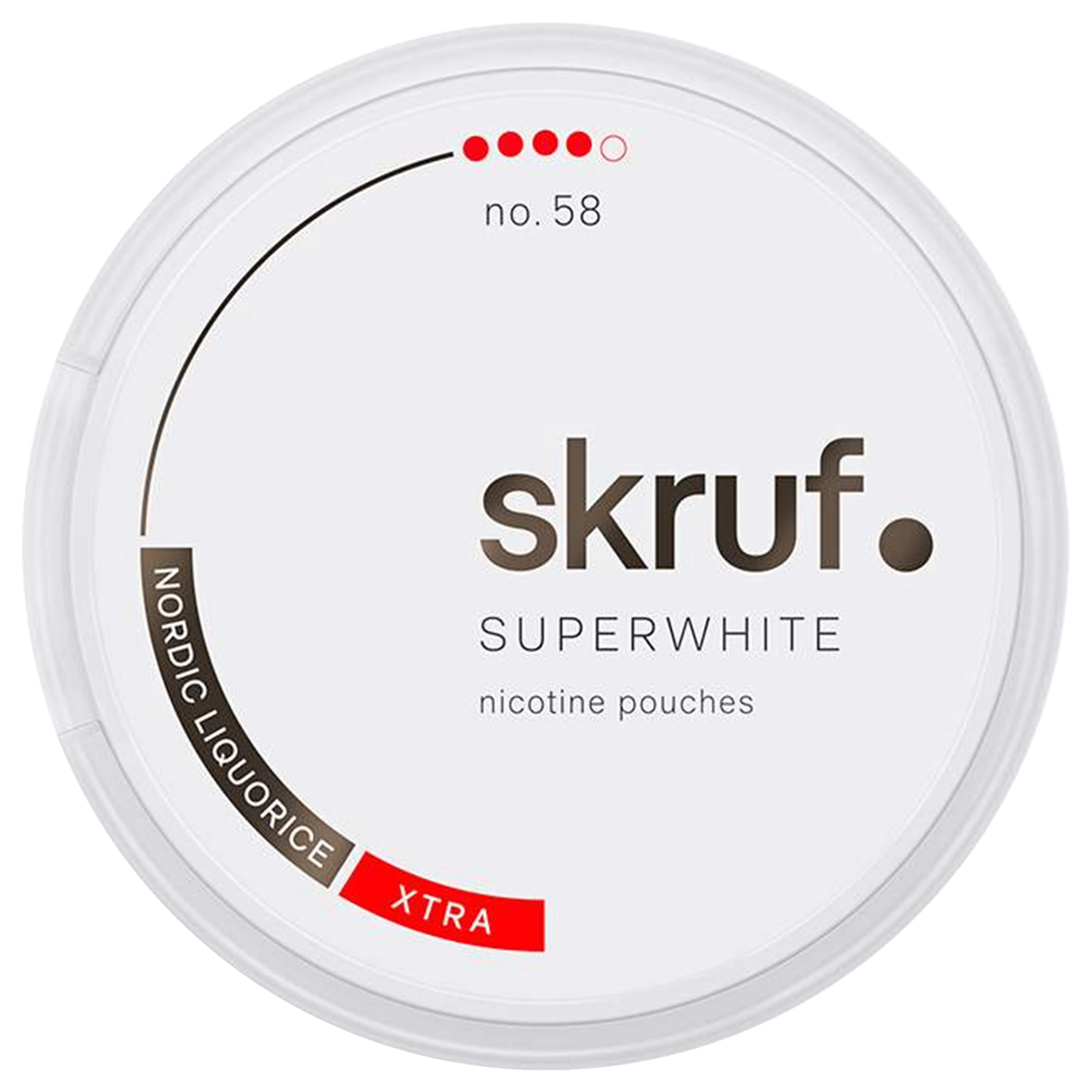 Skruf Super White No. 58 Nordic Liquorice #4 Stark