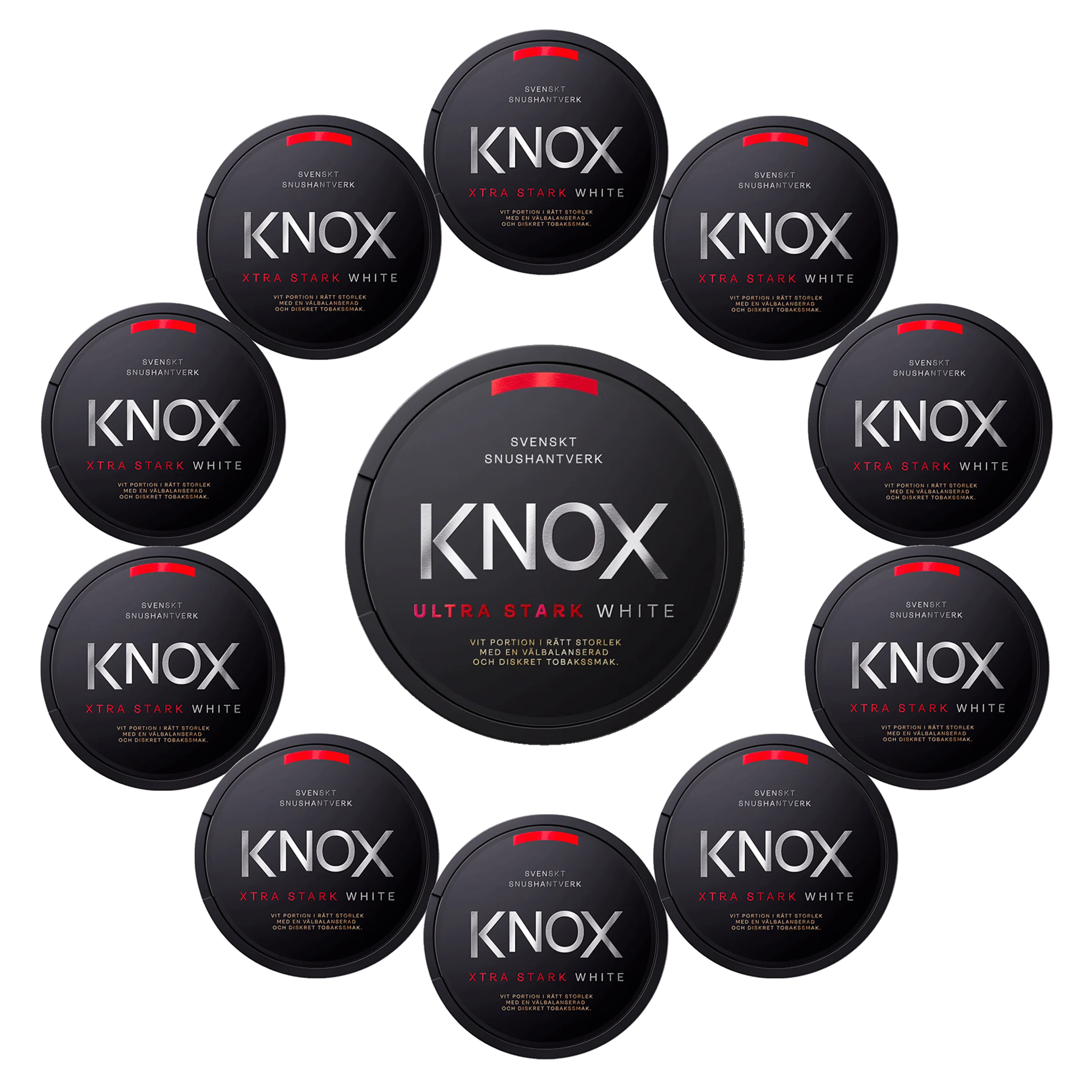 Knox Extra Stark Vit Portion+Knox Ultra Stark White 11-p
