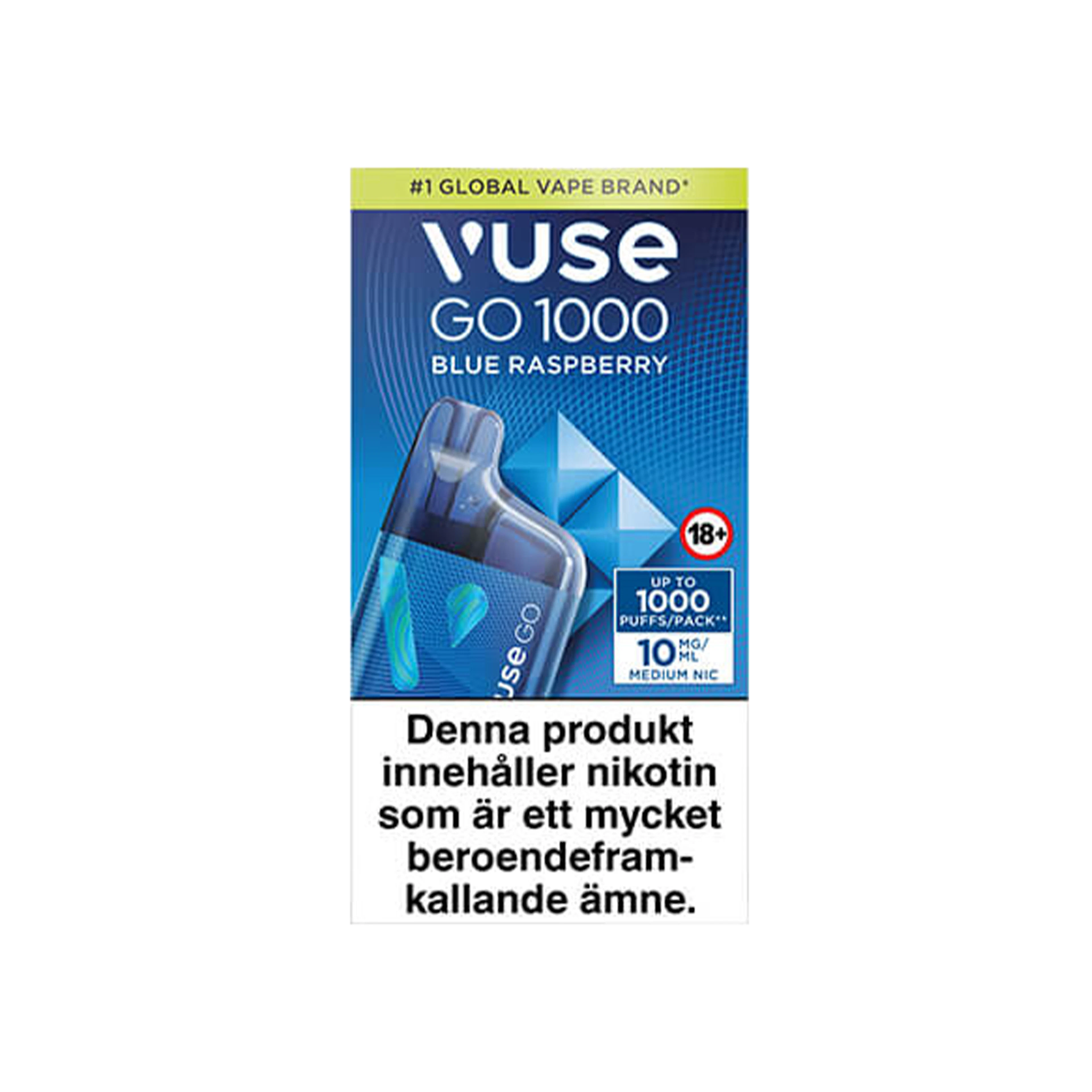 Vuse Go Box 1000 Blue Raspberry 10 mg
