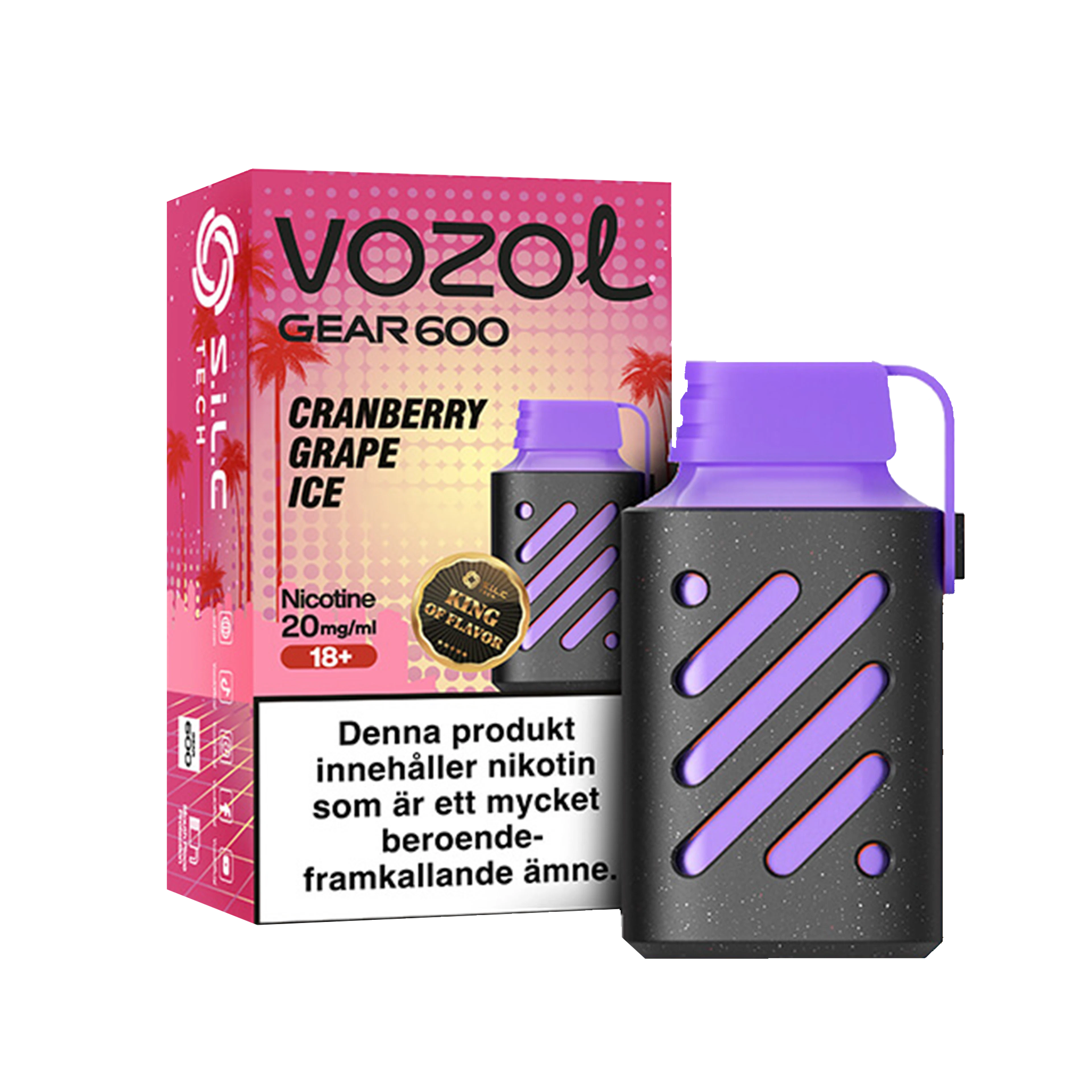 Vozol Gear 600 Cranberry Grape Ice 20 mg