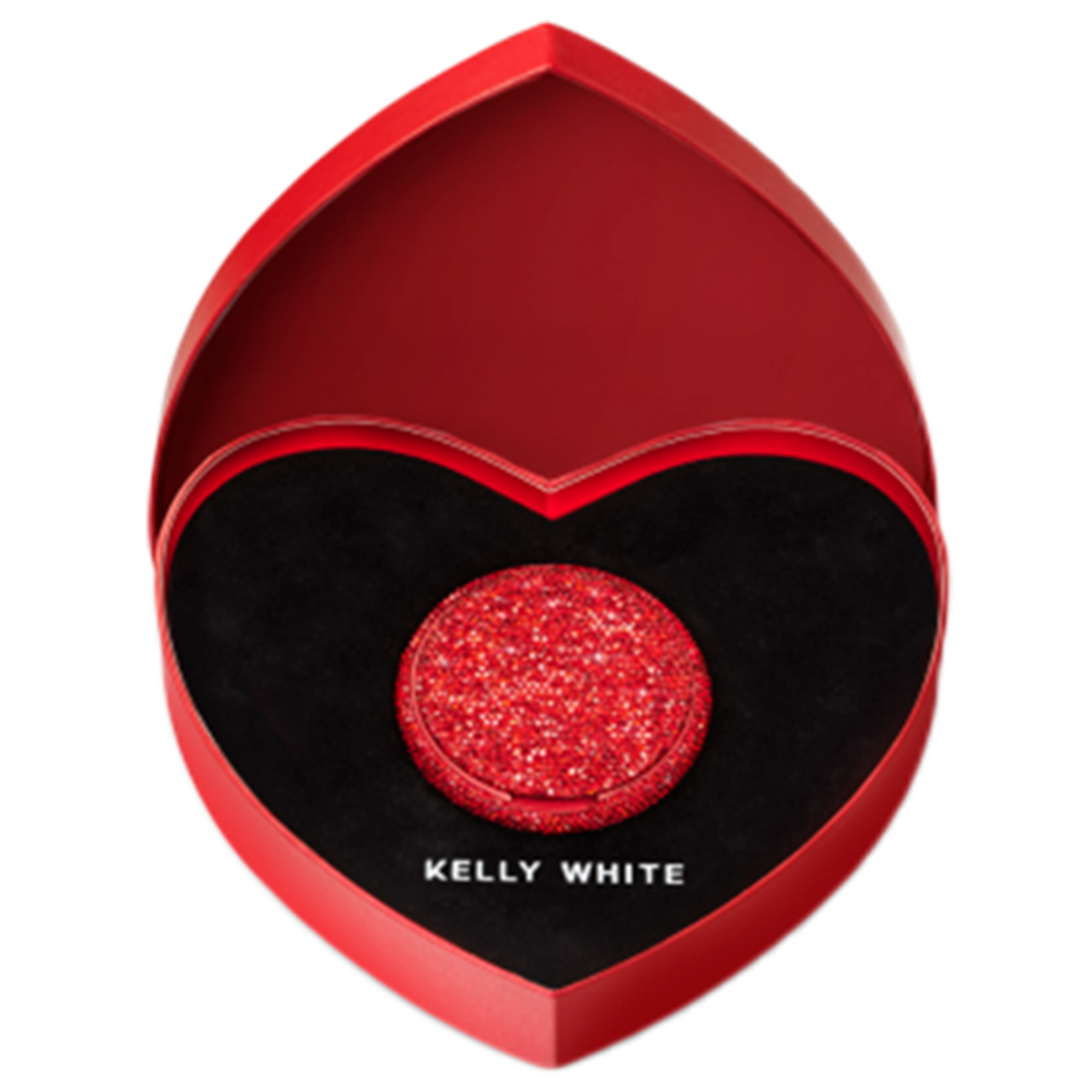 Kelly White Valentine Hart Box Red