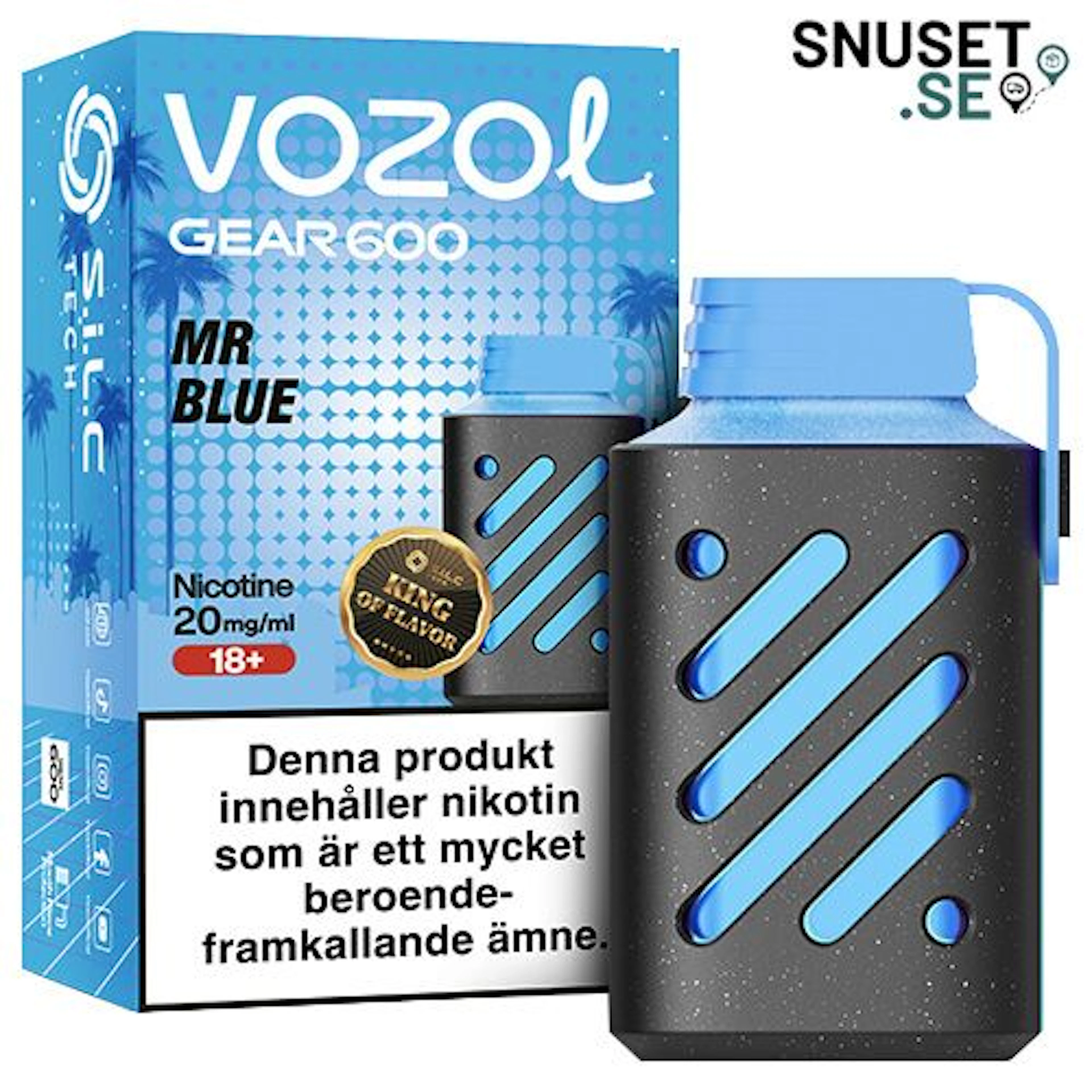 Vozol Gear 600 MR Blue 20 mg