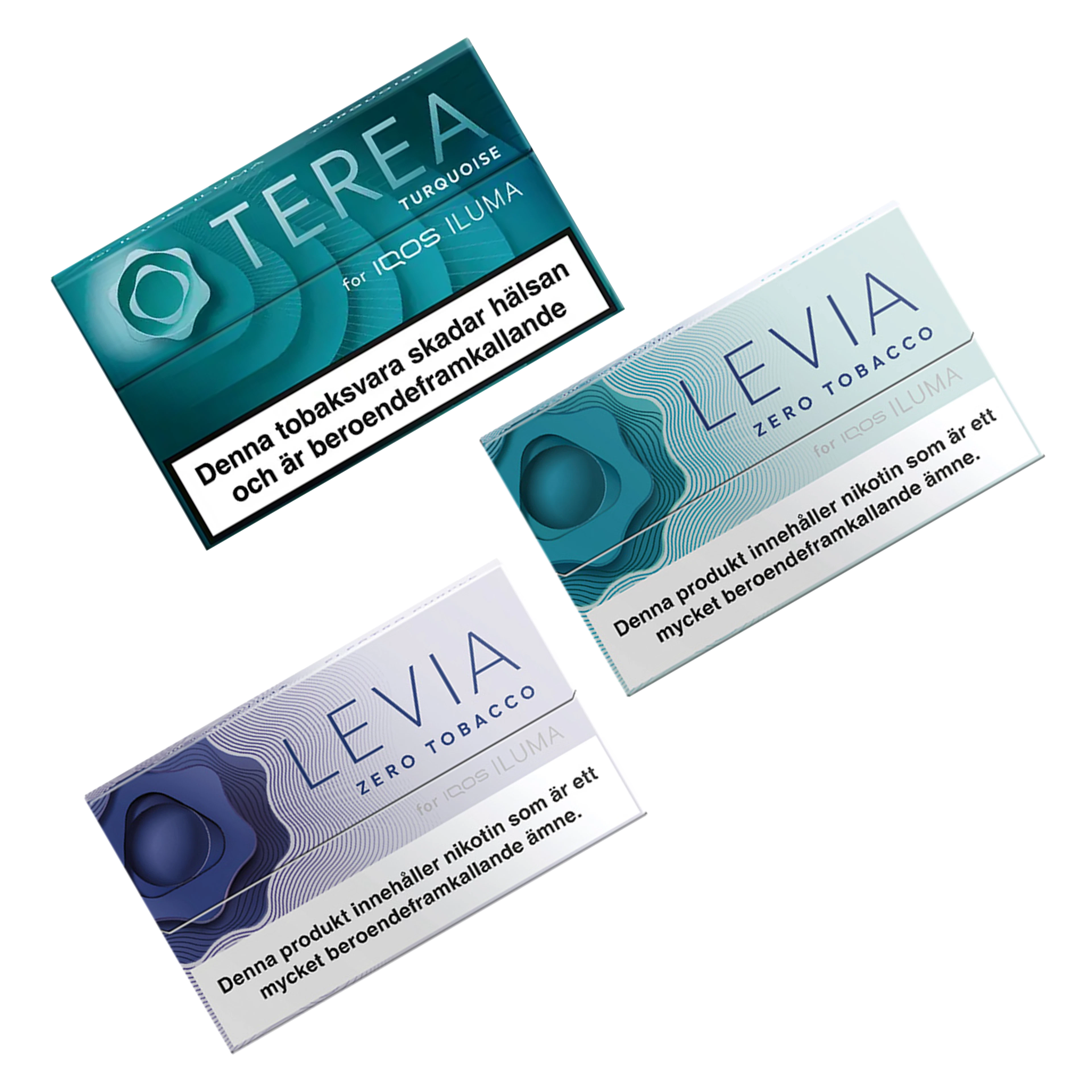 Mixpack Terea Turquoise + Levia Electro Purple + Levia Island Beat