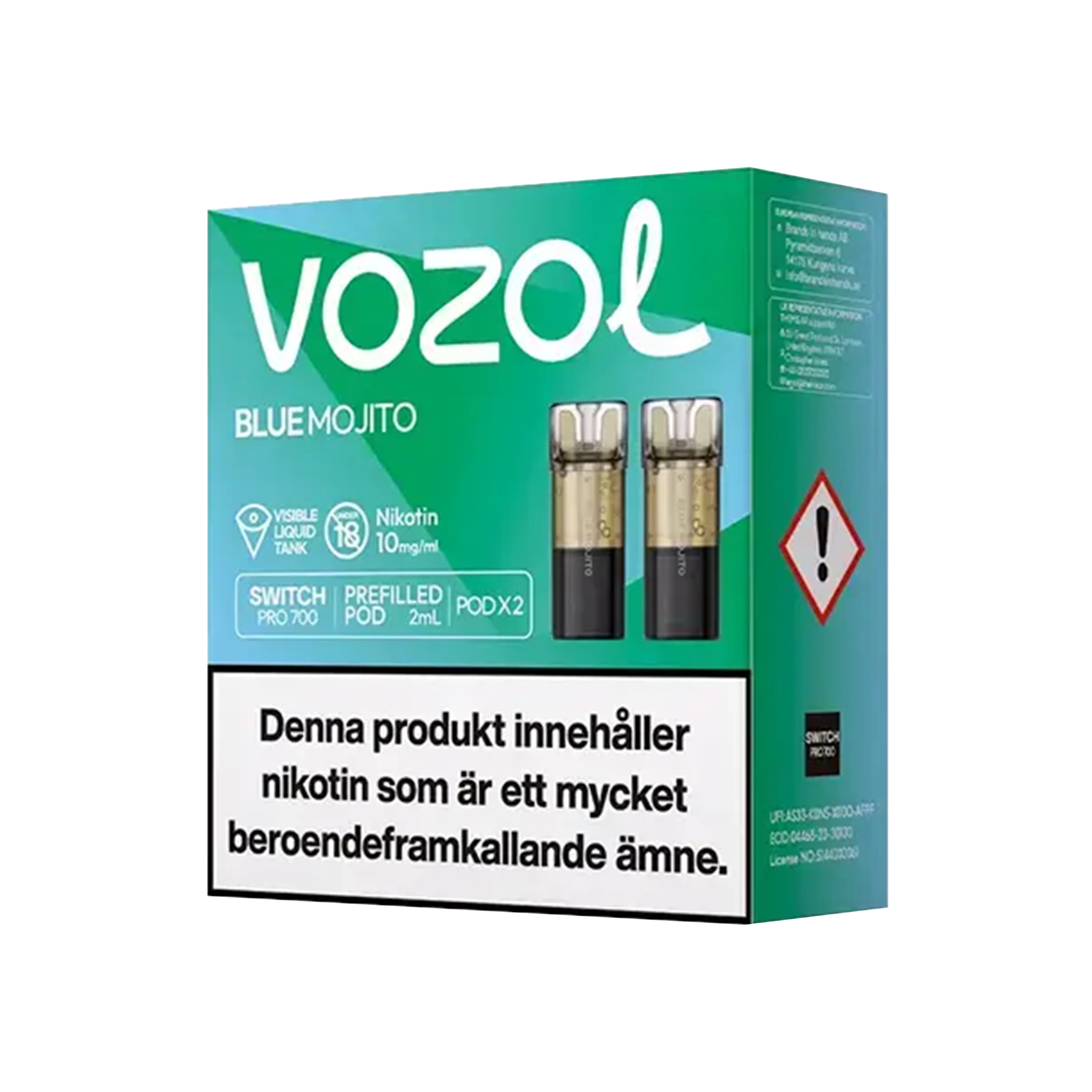 Vozol Blue Mojito 10mg Pod 2-pack