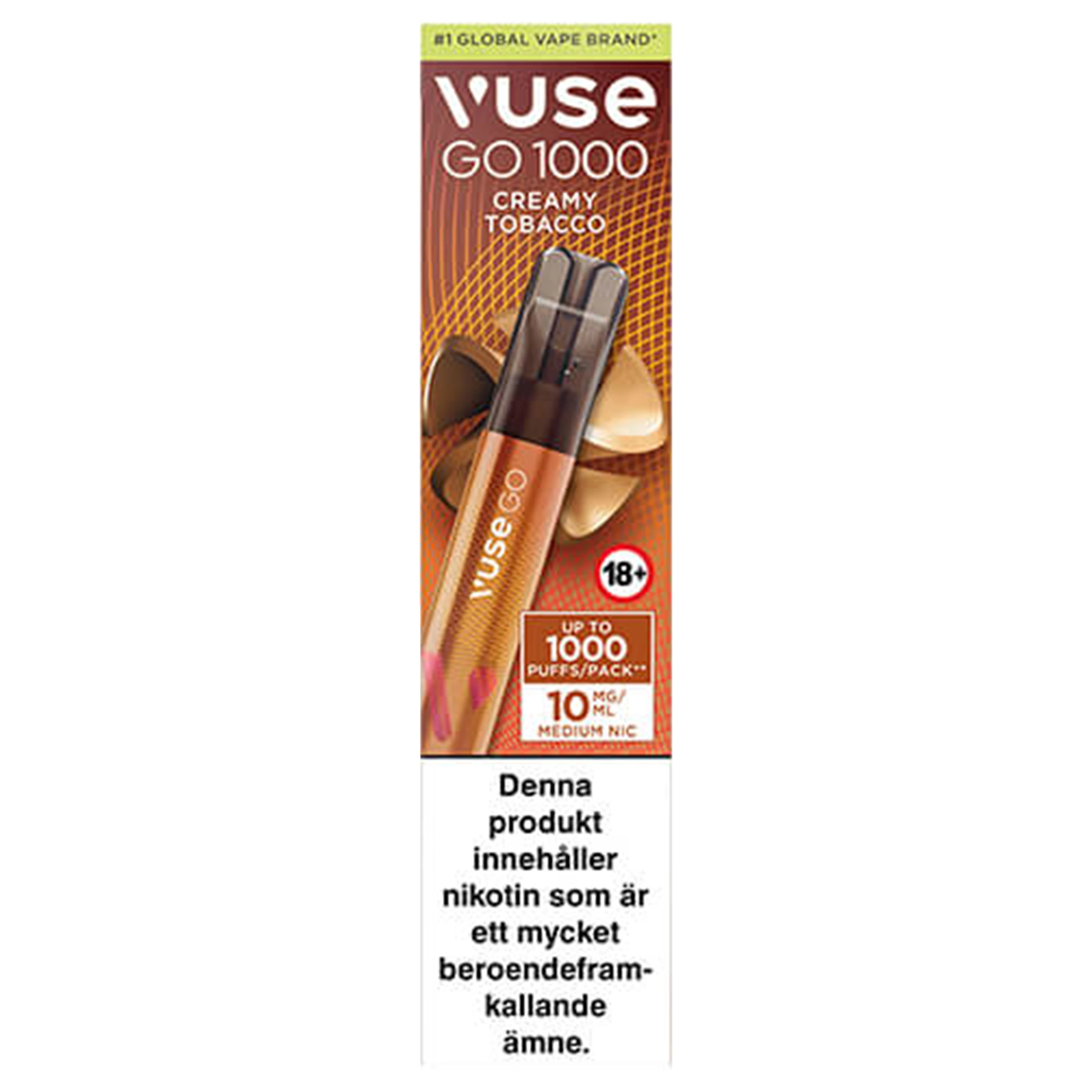 Vuse Go Creamy Tobacco 1000 10 mg