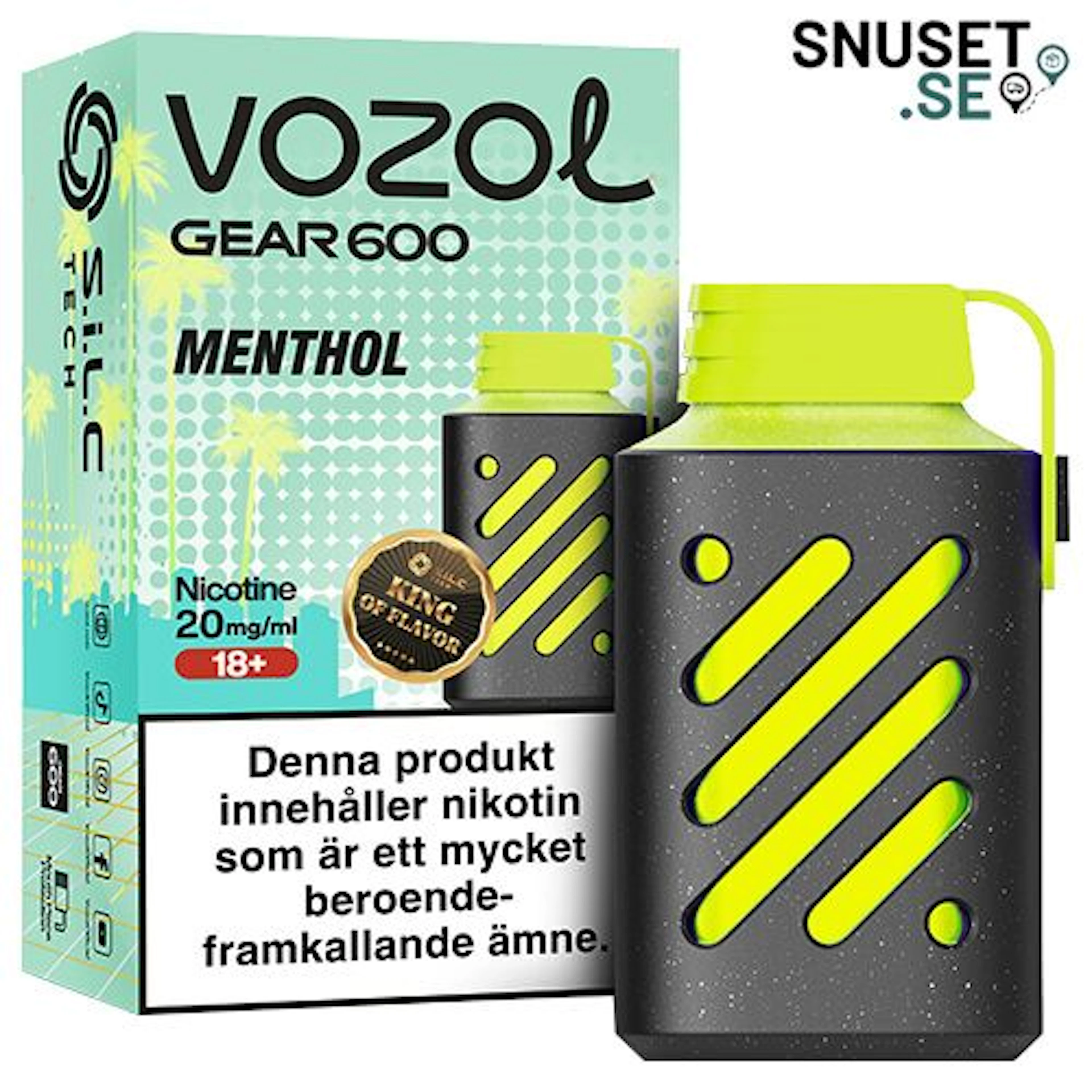 Vozol Gear 600 Menthol 20 mg