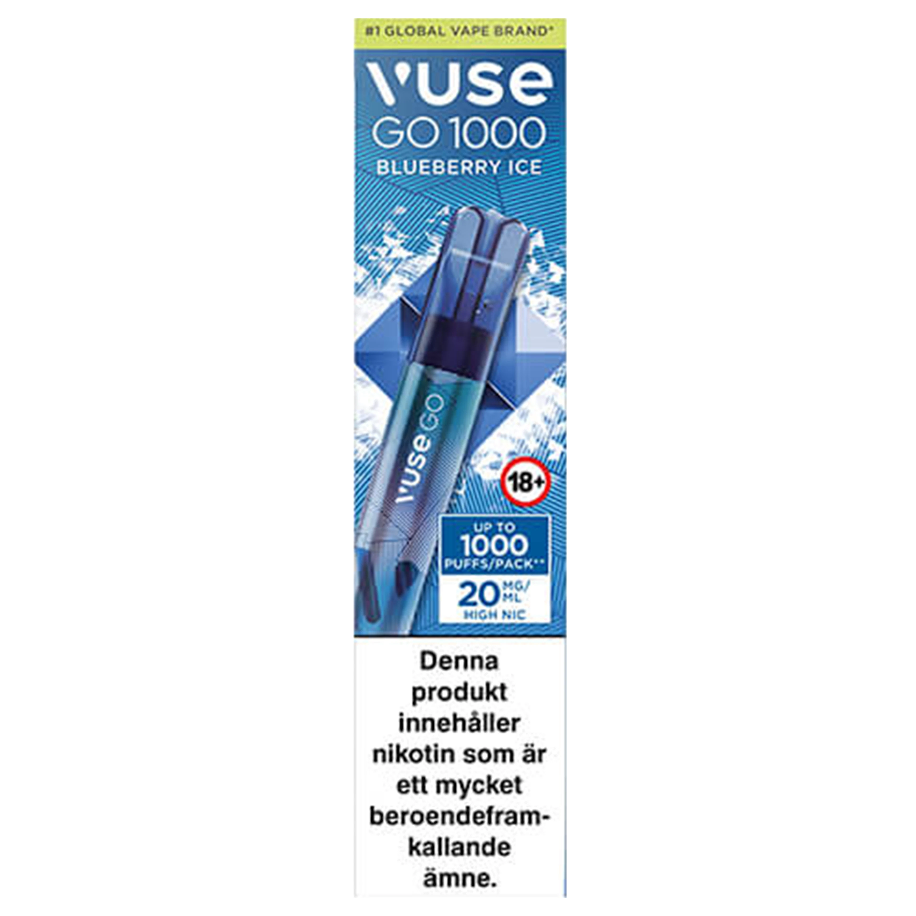 Vuse Go Blueberry Ice 1000 20 mg