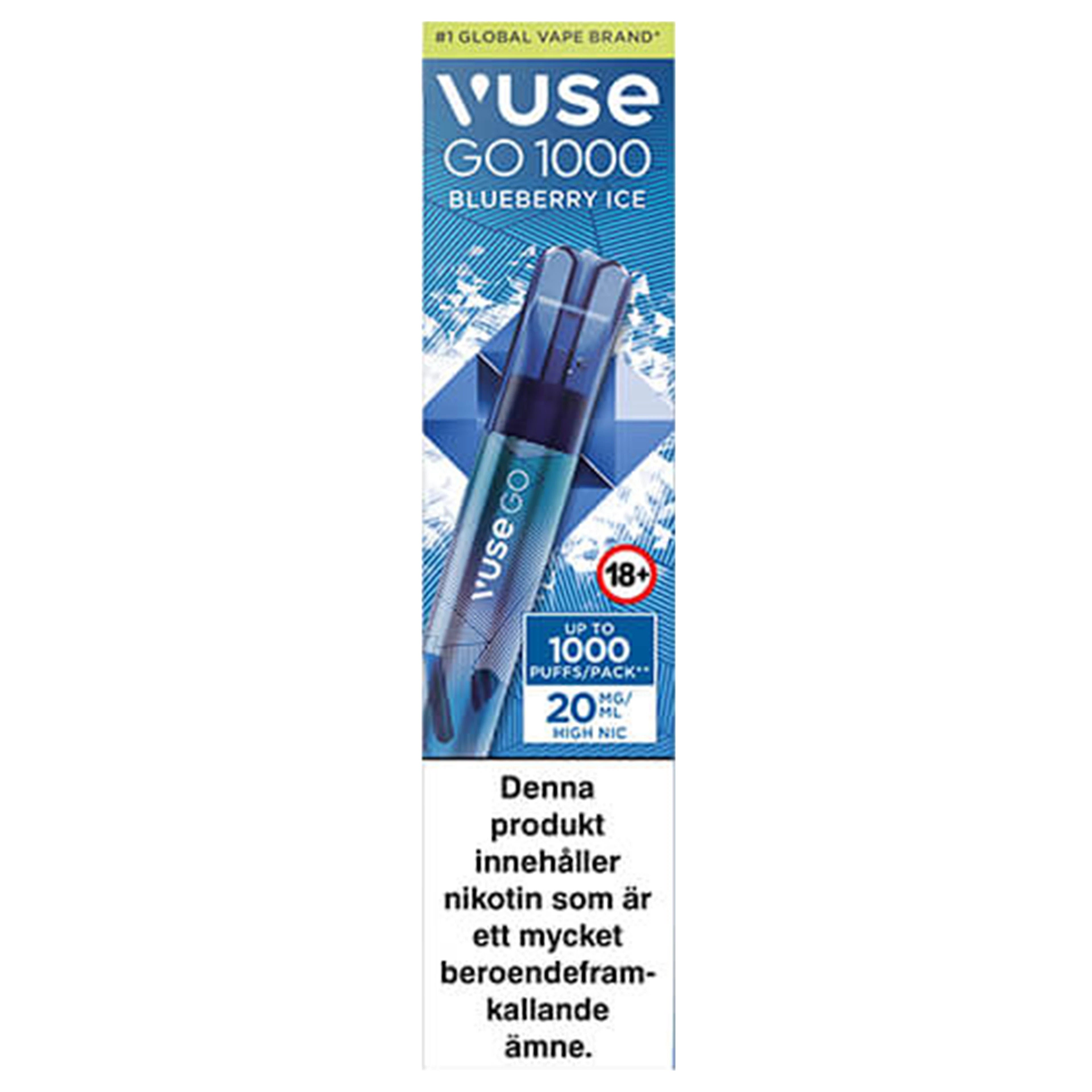 Vuse Go Blueberry Ice 1000 20 mg
