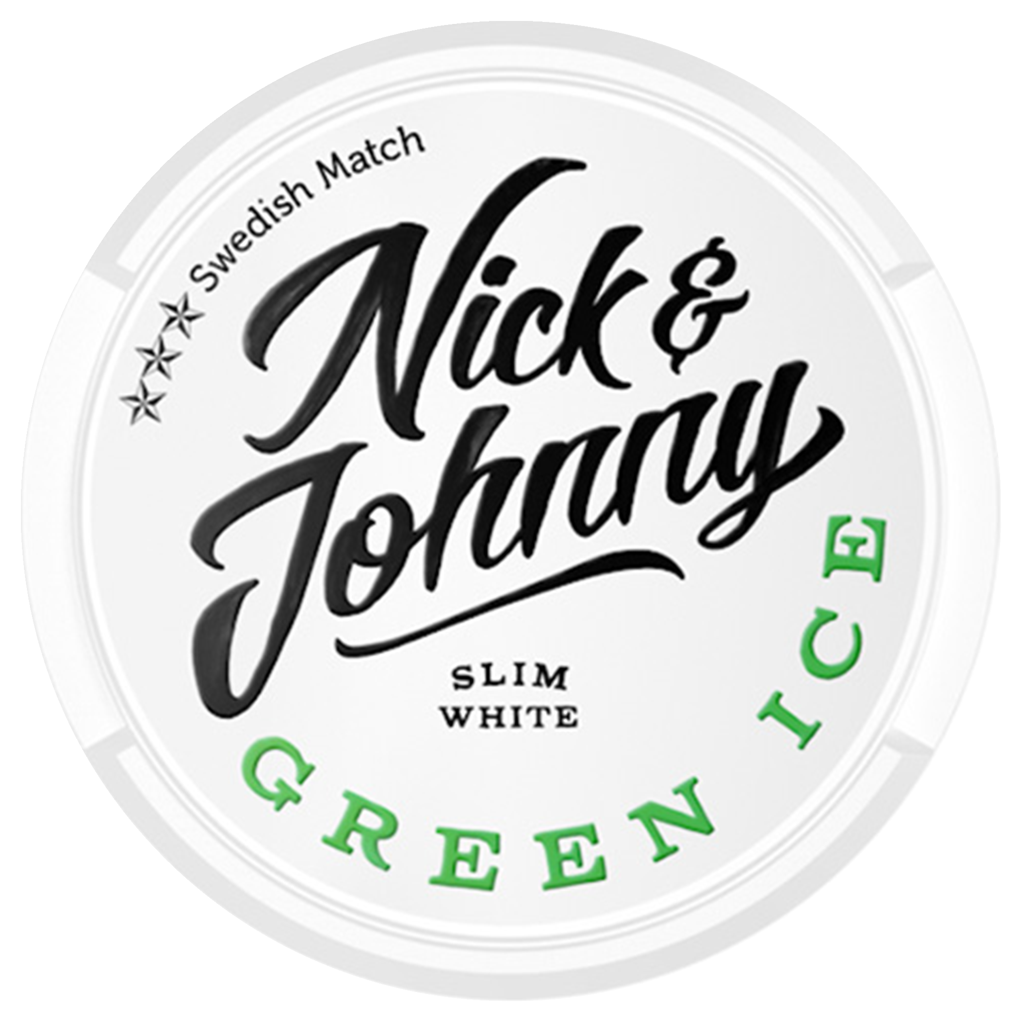 Nickjohnny Nick & Johnny Green Ice Stark Slim White - portionssnus