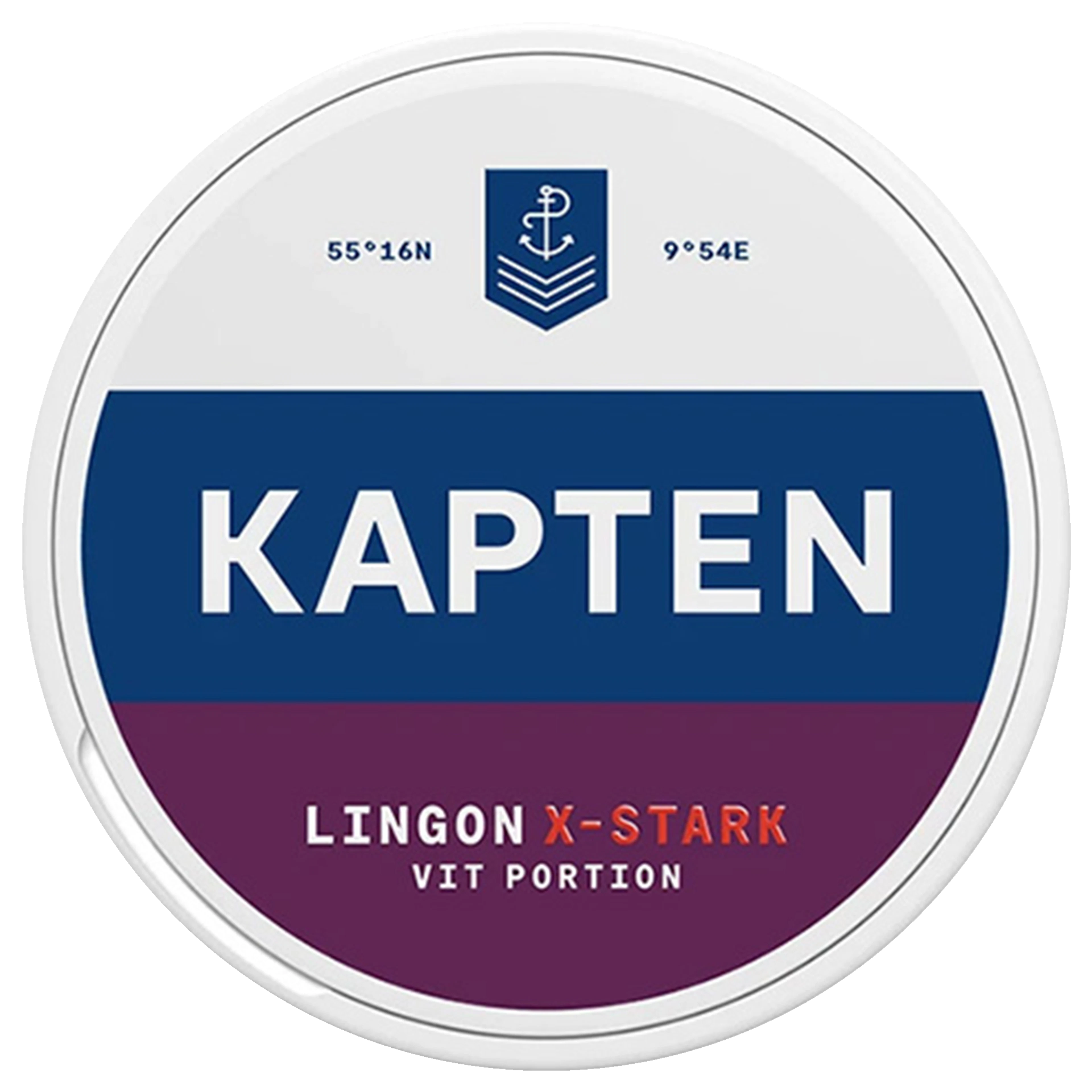 Kapten Lingon X-Stark Vit Portion
